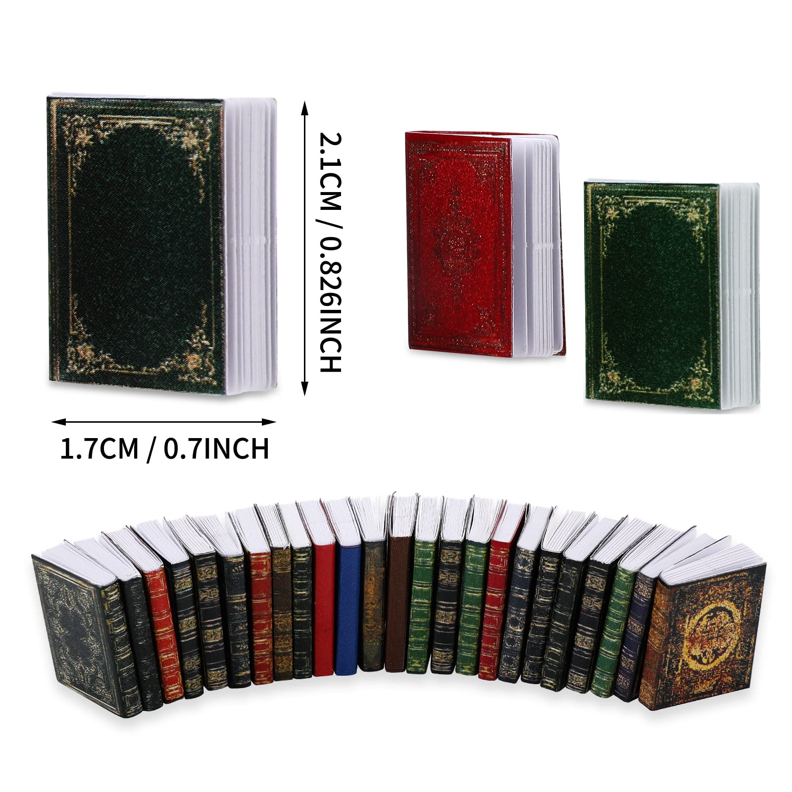 Miniatuur Boeken Wit Kleine Poppenhuisboekjes Poppenhuisboeken 100 Stuks 35 Vellen Blanco Mini- Boeken 1:6/1 Decoratie Doe-het-zelf Poppenhuis Blanko Miniatuur Boekjes Voor DIY