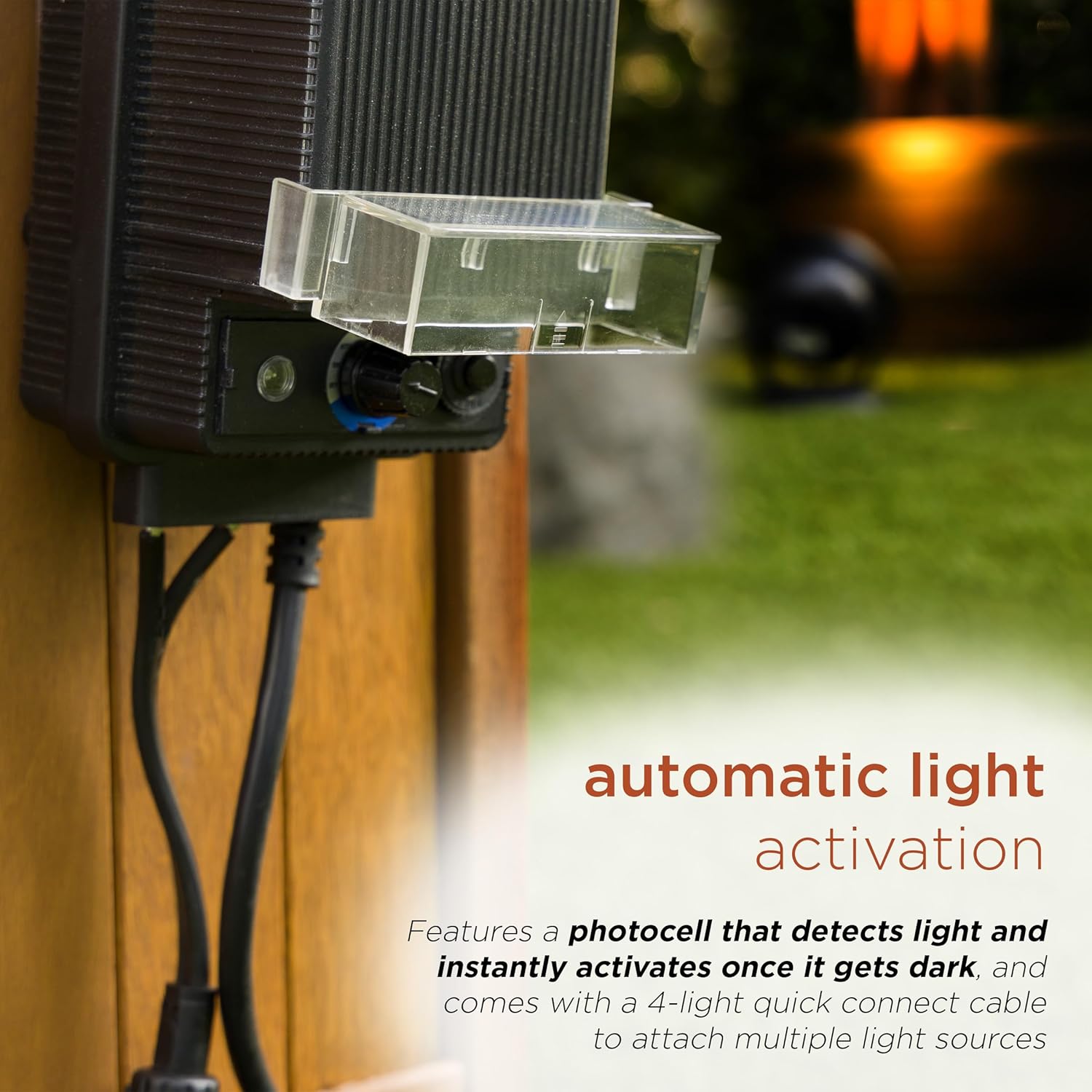 60 Watt Black Outdoor Transformer with Timer