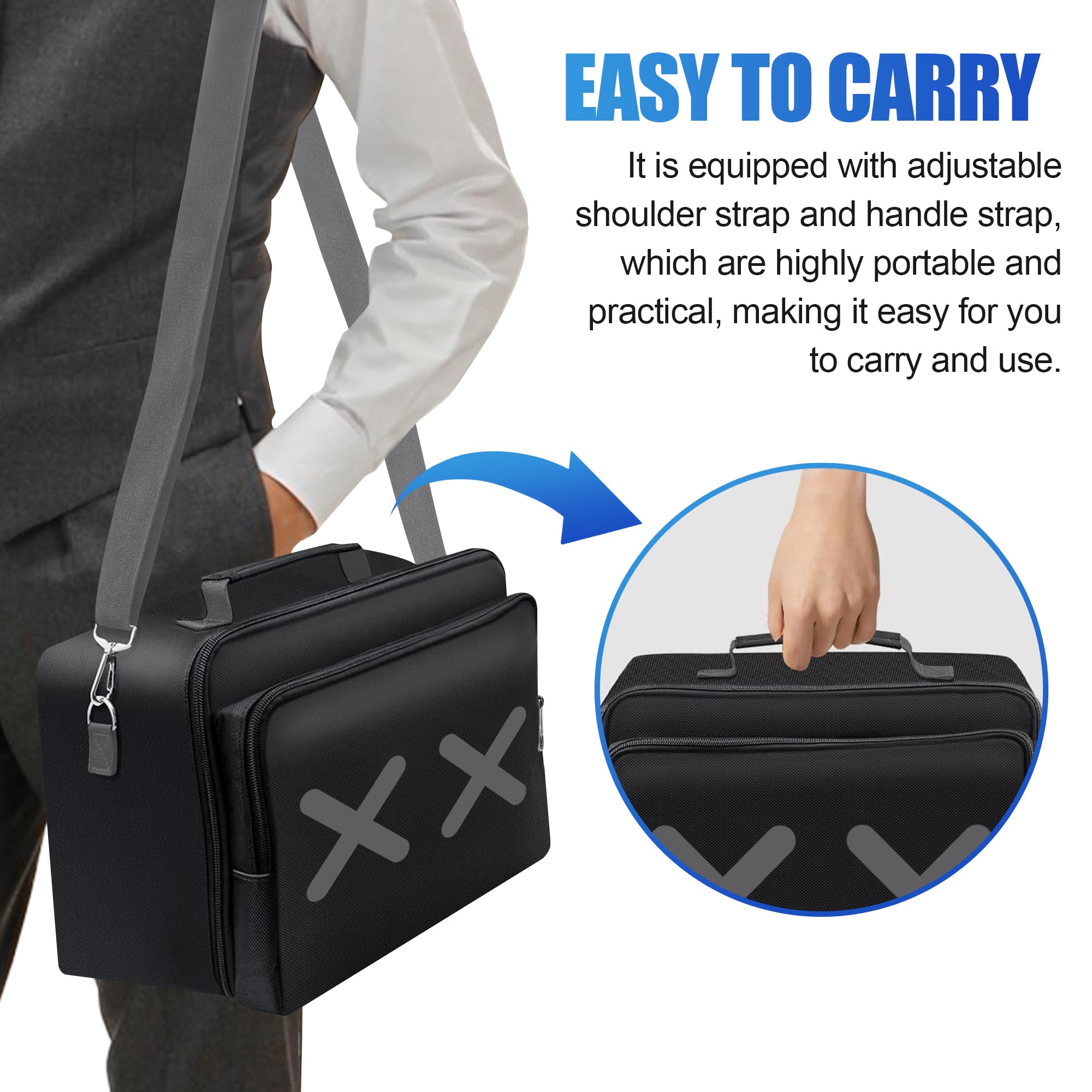 Travel Case Travel Bag Storage Bag for Xbox Series X Game Console, Controller and Gaming Accessories