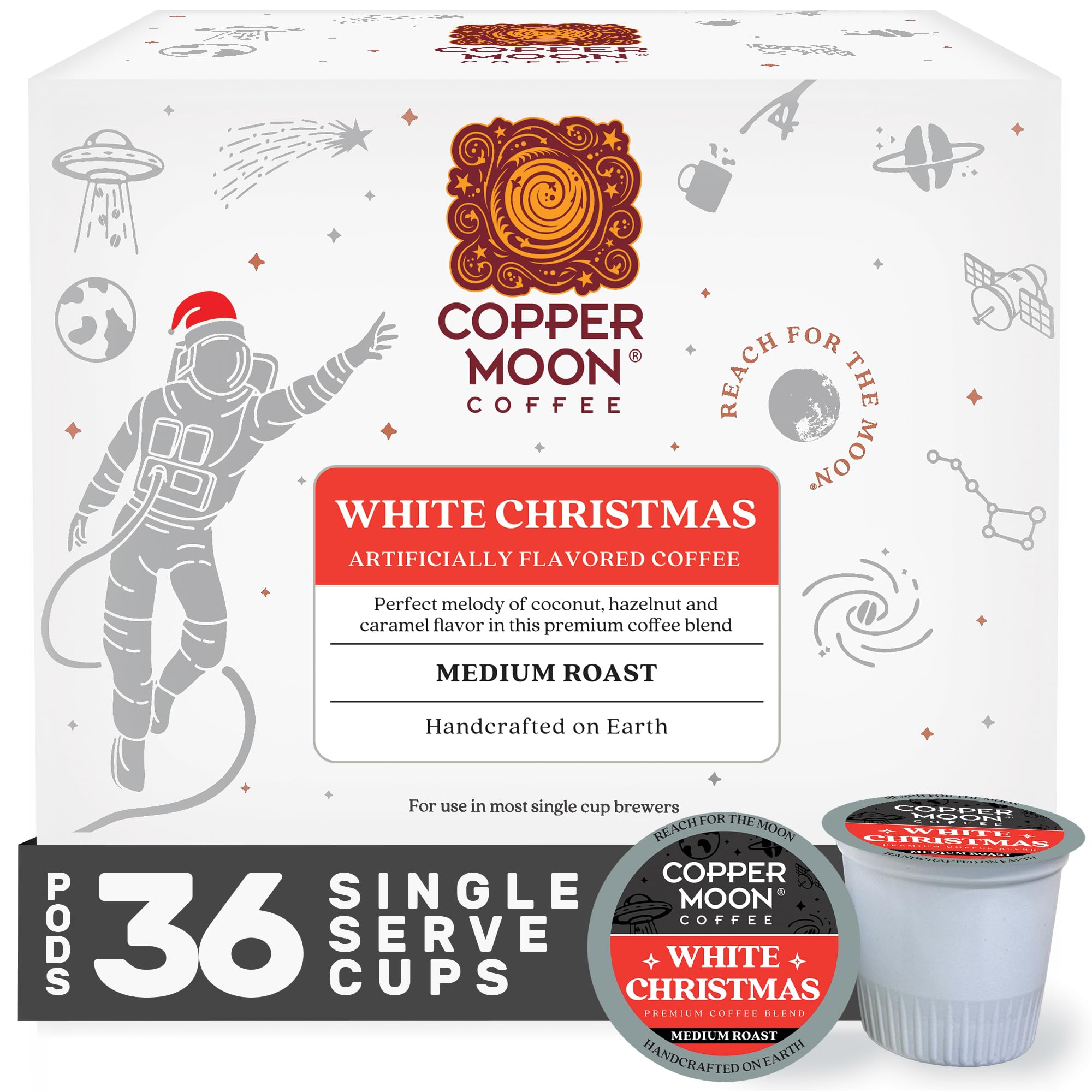 Amazon.com : Copper Moon White Christmas, Medium Roast, Single