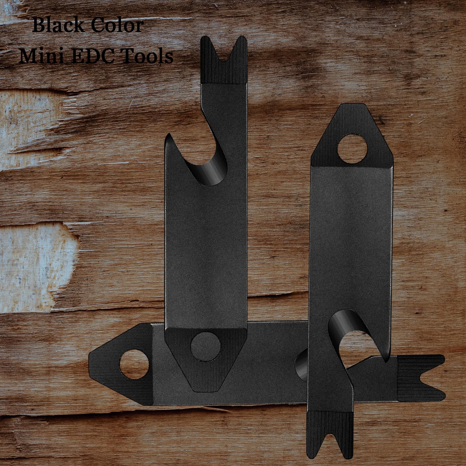 QISVVE Mini EDC Pry Bar - 4-in-1 Keychain Multitool, Stainless Steel Pocket Tool (Grey) - View #11