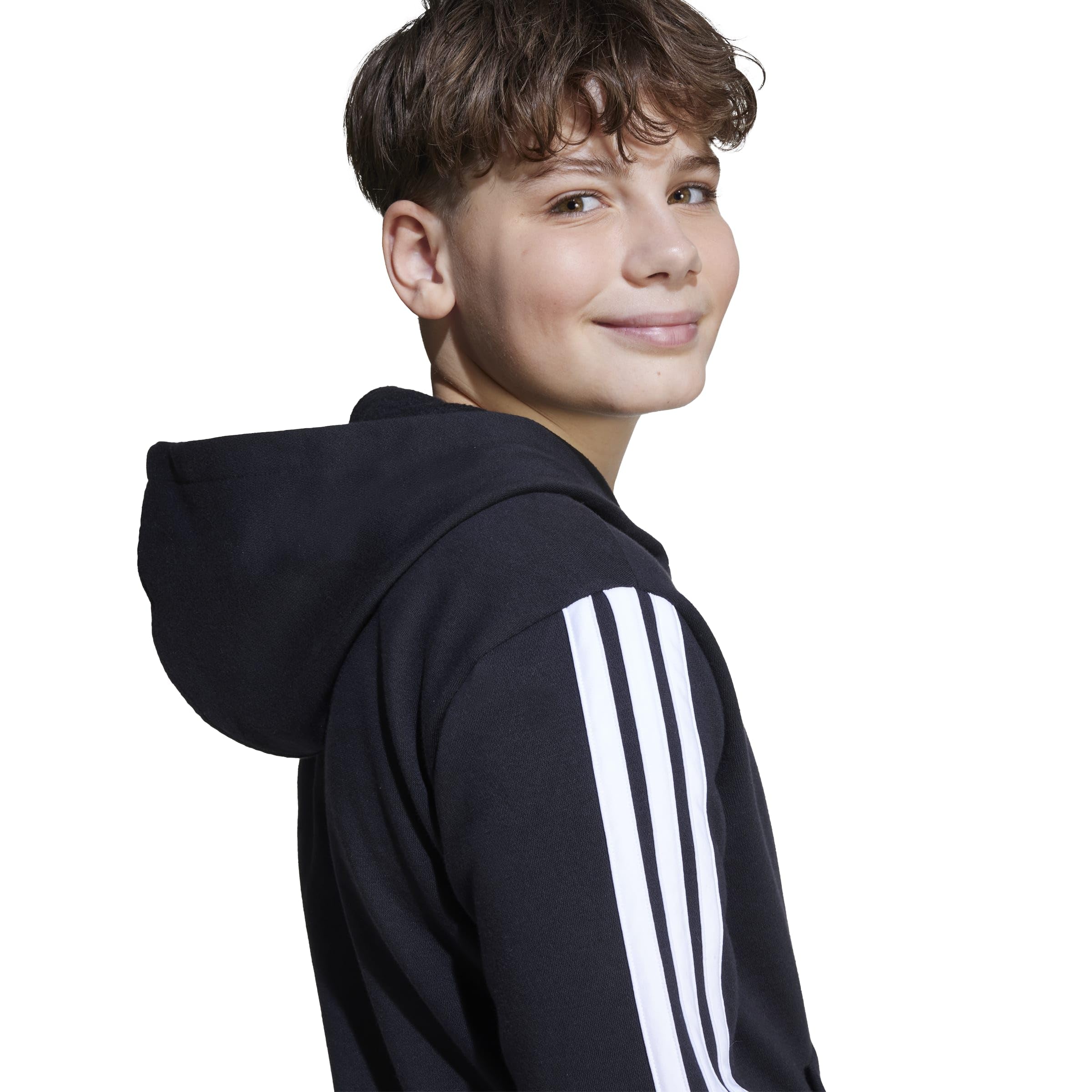 Adidas Unisex - Bambini e Ragazzi Essentials 3 Stripes Hoodie