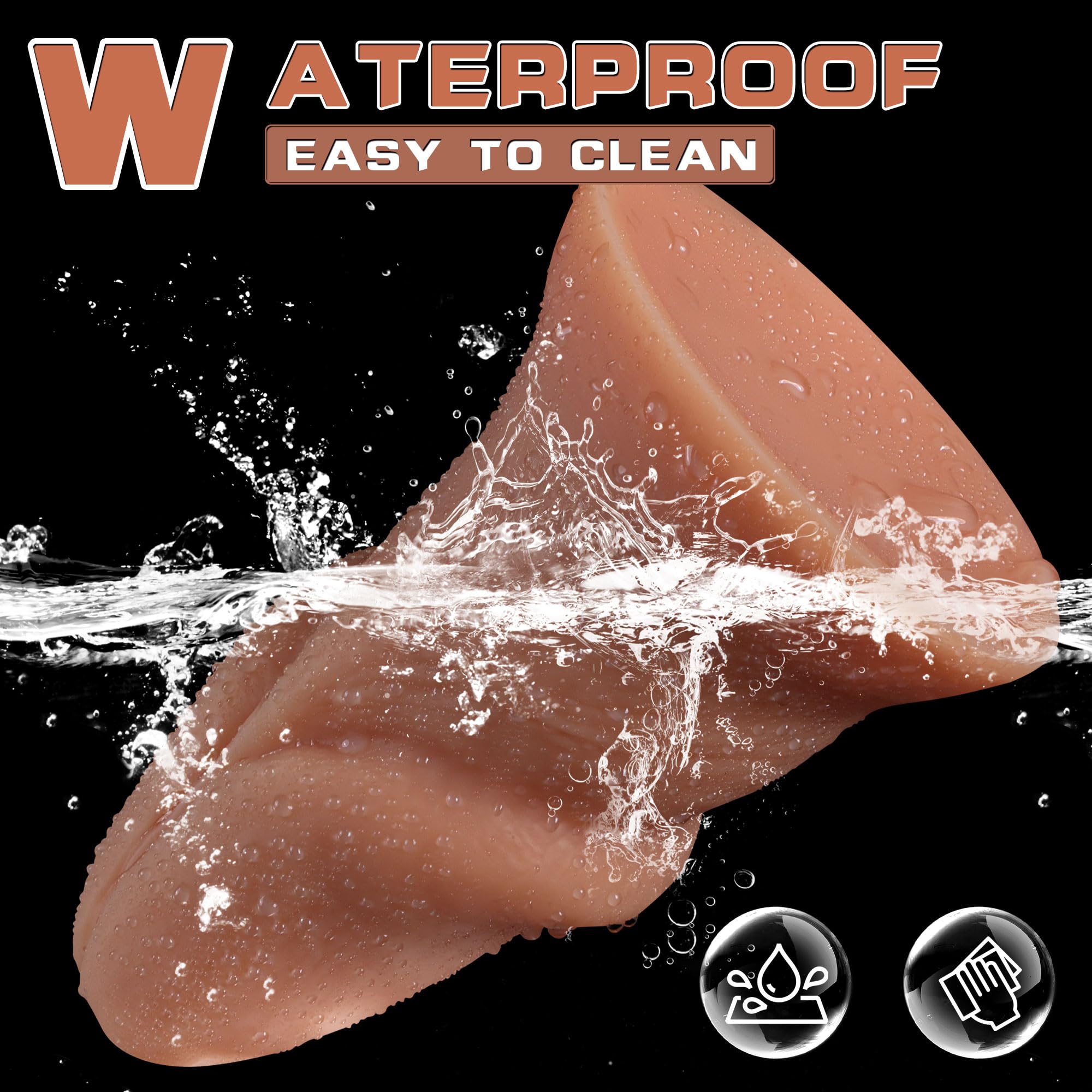 19 x 8,5 cm Dildo Realista Gigante con Glande Puntiagudo, Grande Consolador para Extensión Anal y Entrenamiento Anal, Gran Diámetro Sex Toys Flesh Silicone con Ventosa para Hombre, Gay, Mujer
