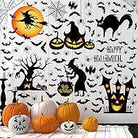 Vista 9 de Haull 6 hojas de calcomanías de pared de limón de verano, calcomanías de pared de limón para despegar y pegar, calcomanías bohemias de hojas