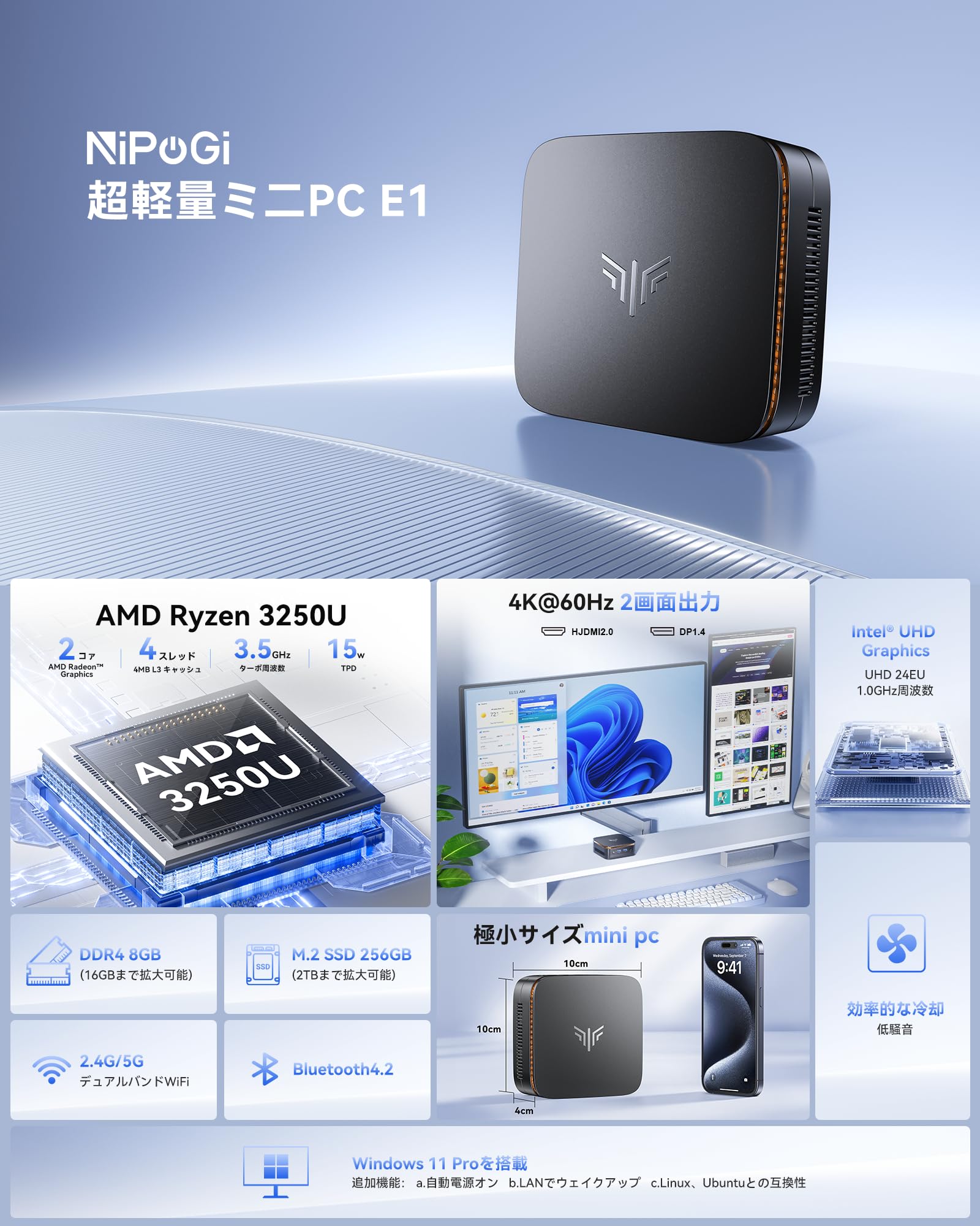 Amazon.co.jp: Mini PC Latest 12th Gen N95 Mini PC More Stable 2025