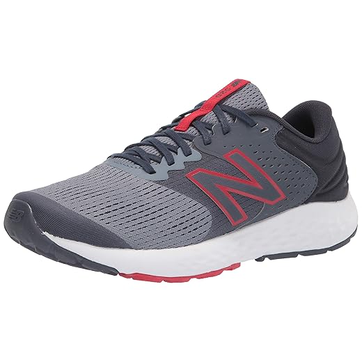 New Balance Men's 520 V7 Running Shoe, Grey/Red, 10 X-Wide