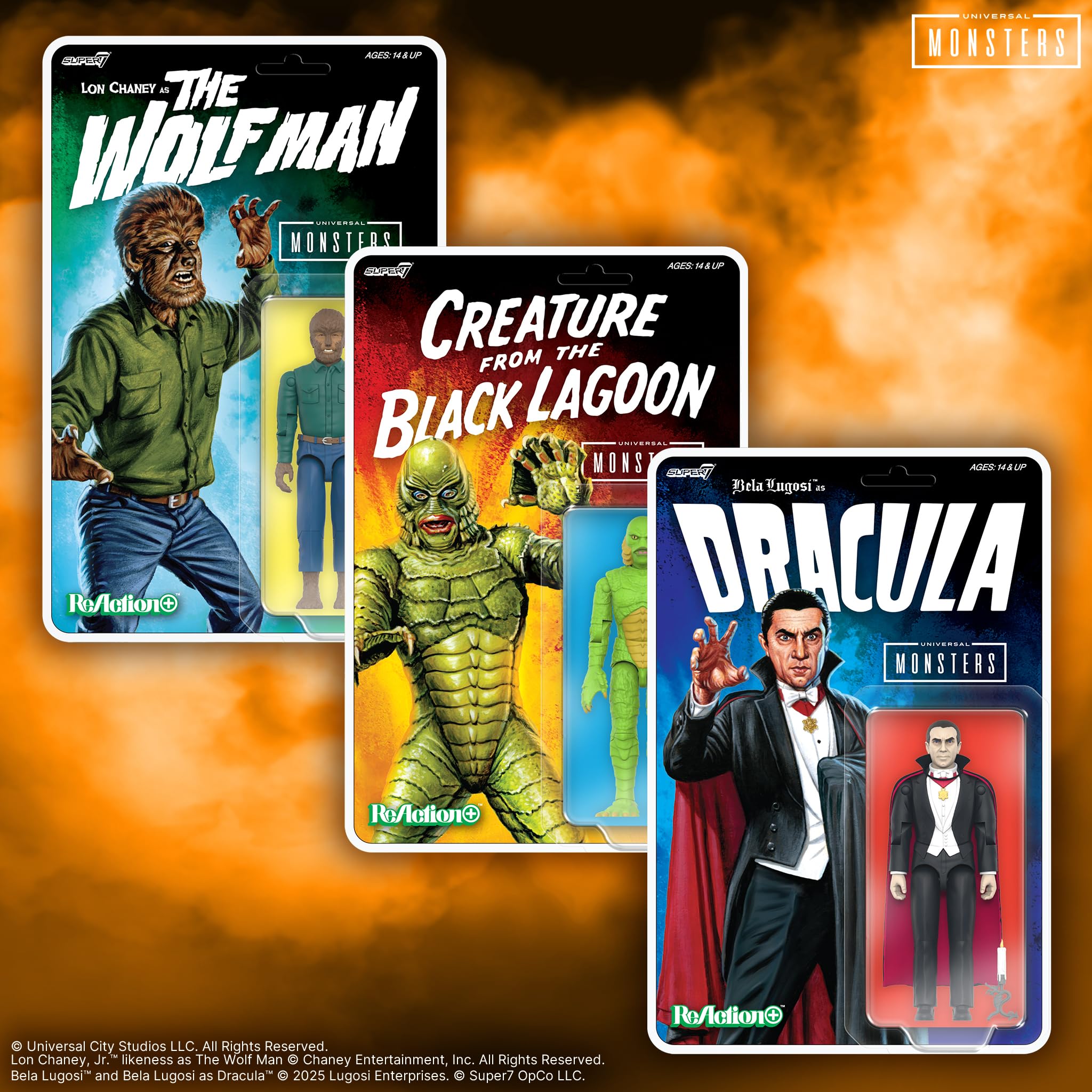 Amazon.com: Super7 Reaction+ Universal Monsters The Wolf Man