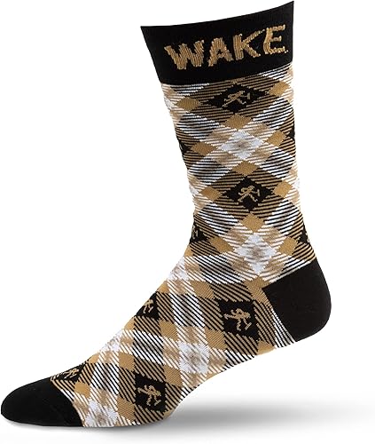 Wake Forest University - Calcetines de tartán, talla única, Tartán disponible en Yaxa Peru