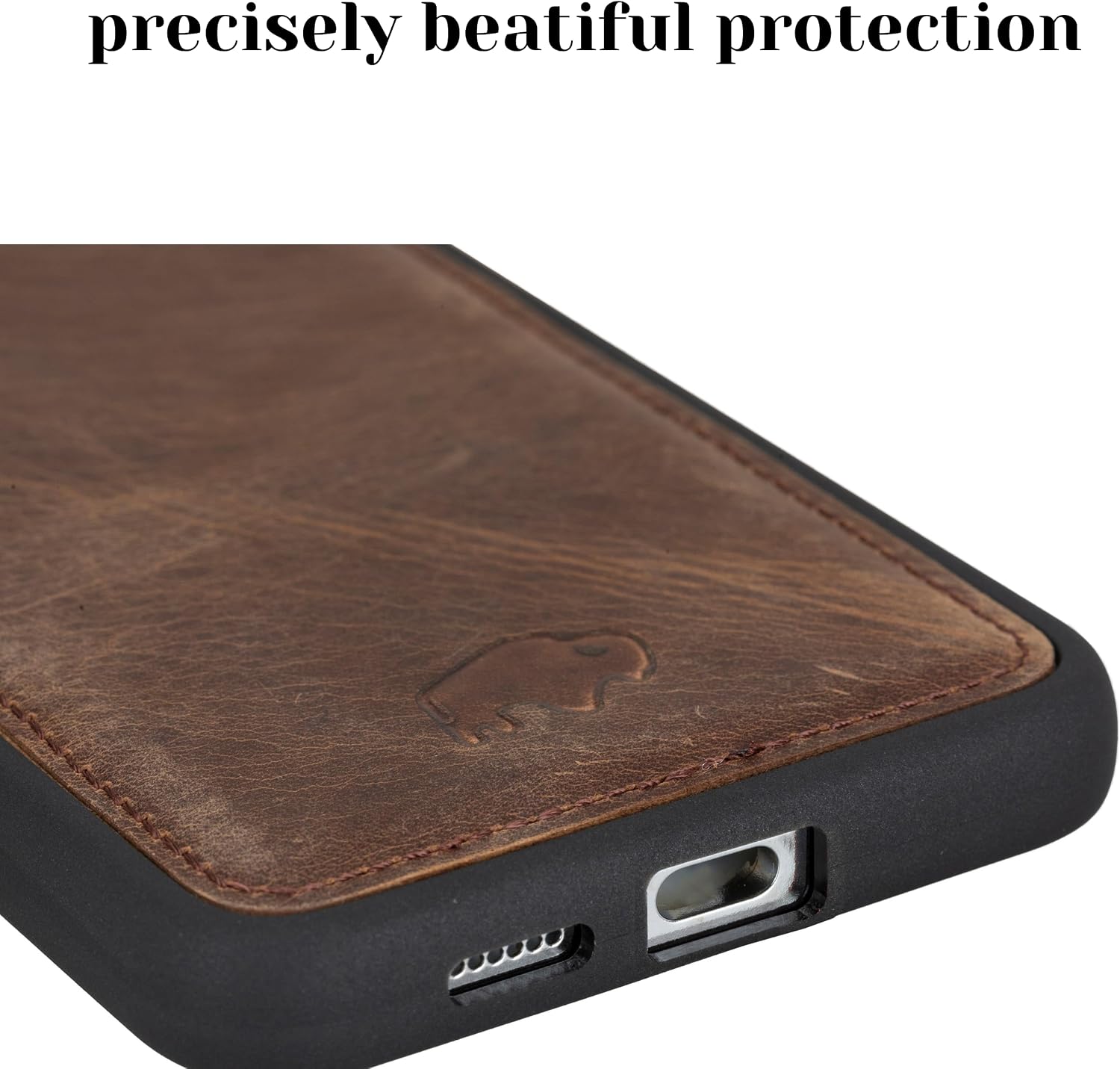 BLACKBROOK for Samsung S25 Case Leather, Wireless Charging Ready, Handmade Full Grain Leather Case for Samsung S25 - Slim Fit, Soft - York Elegant Phone Case with Drop Protection