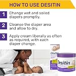 Desitin Maximum Crème à l'eau de la couche de force, 40% Crème d'oxyde de zinc, pour soulagement immédiat, dermatologue et pédiatre testé, aide à guérir, 454g