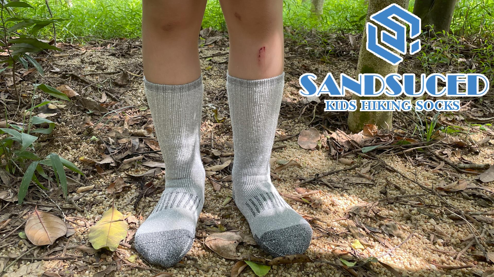 WEVIAS Kinder-Wandersocken 6 Paar - Merinowolle Winter Thermosocken