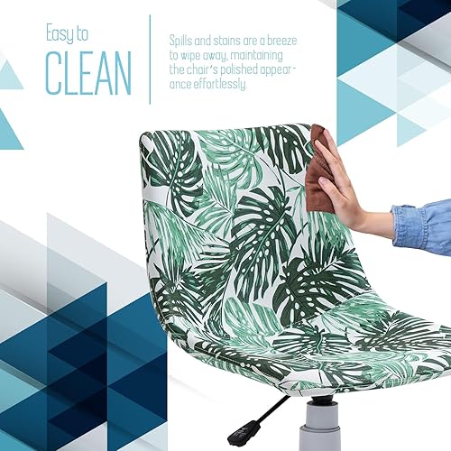 Miniatura 8 de ISL Furnishings InterSpaceLiving - Silla de escritorio con estampado (vinilo leopardonegro)