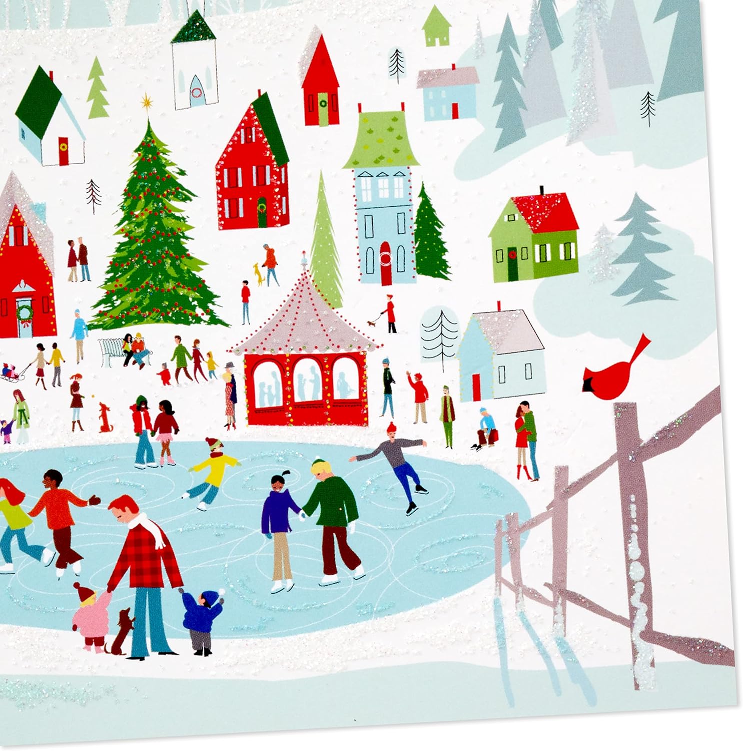 Hallmark Boxed Holiday Cards, Snowy City (40 Cards with Envelopes) : Office Products