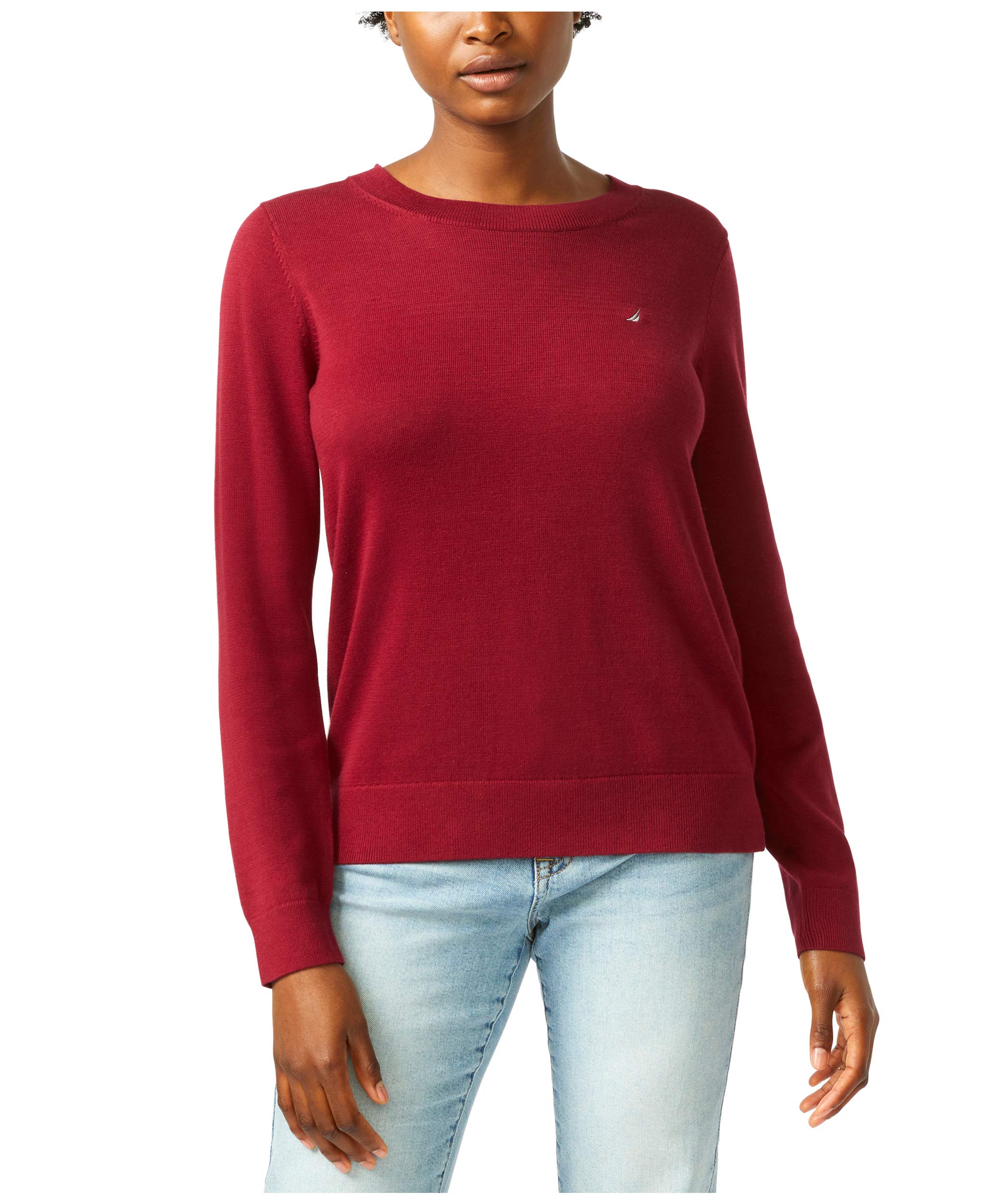 Nauticawomens Nautica Women's Super Soft Crew Neck Sweater Sweater