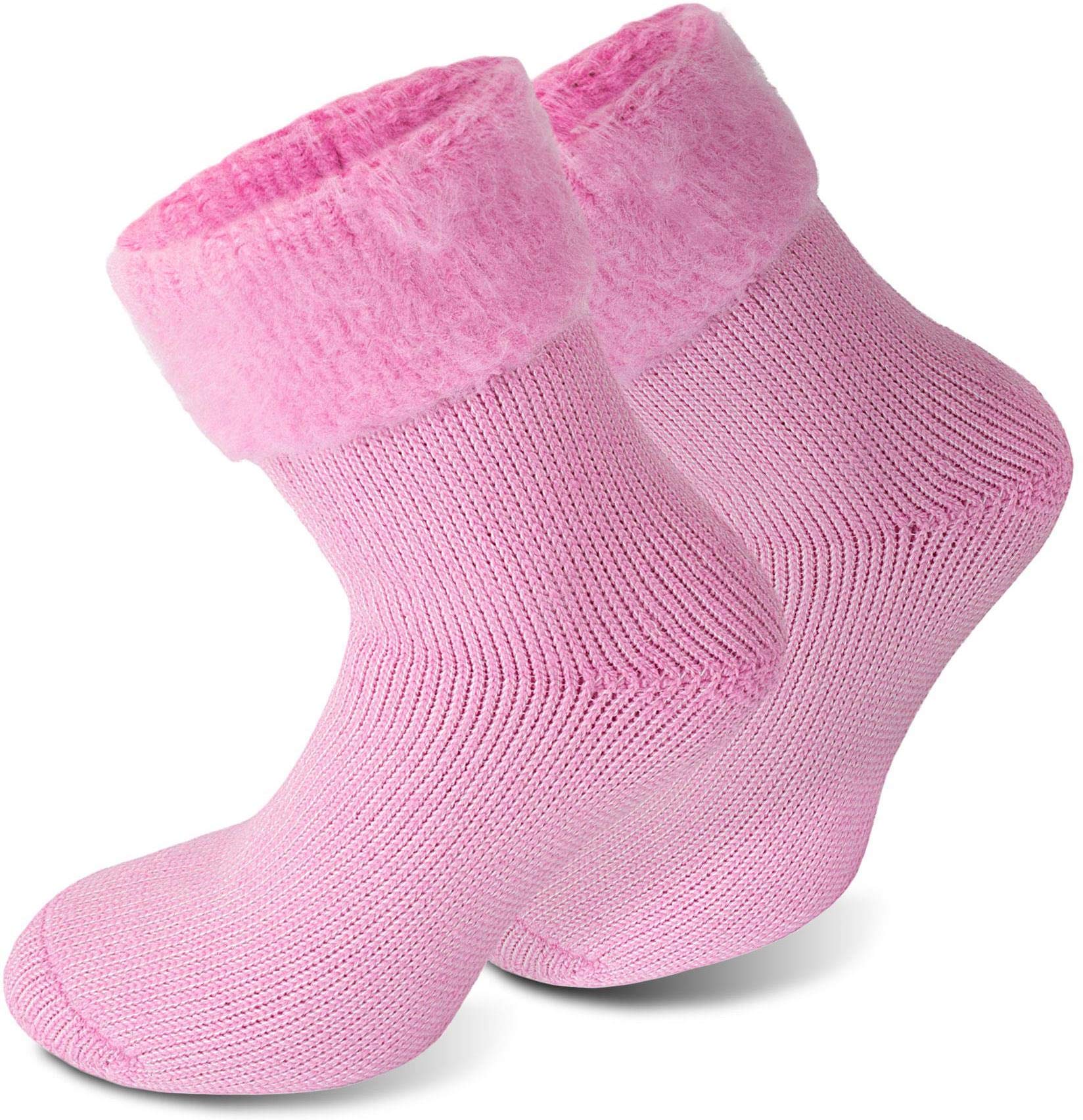 Polar Husky 6 Paar Super Warme Thermo Socken! Vollplüsch/Perfekt geeignet für Stiefel Farbe Extrem/Hot/Rosa Größe 43/46