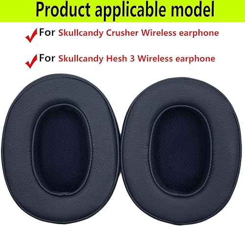 Miniatura 10 de Hesh - Accesorios de reparación de almohadillas de repuesto adecuadas para Skullcandy Crusher inalámbrico, compatible con auriculares inalámbricos