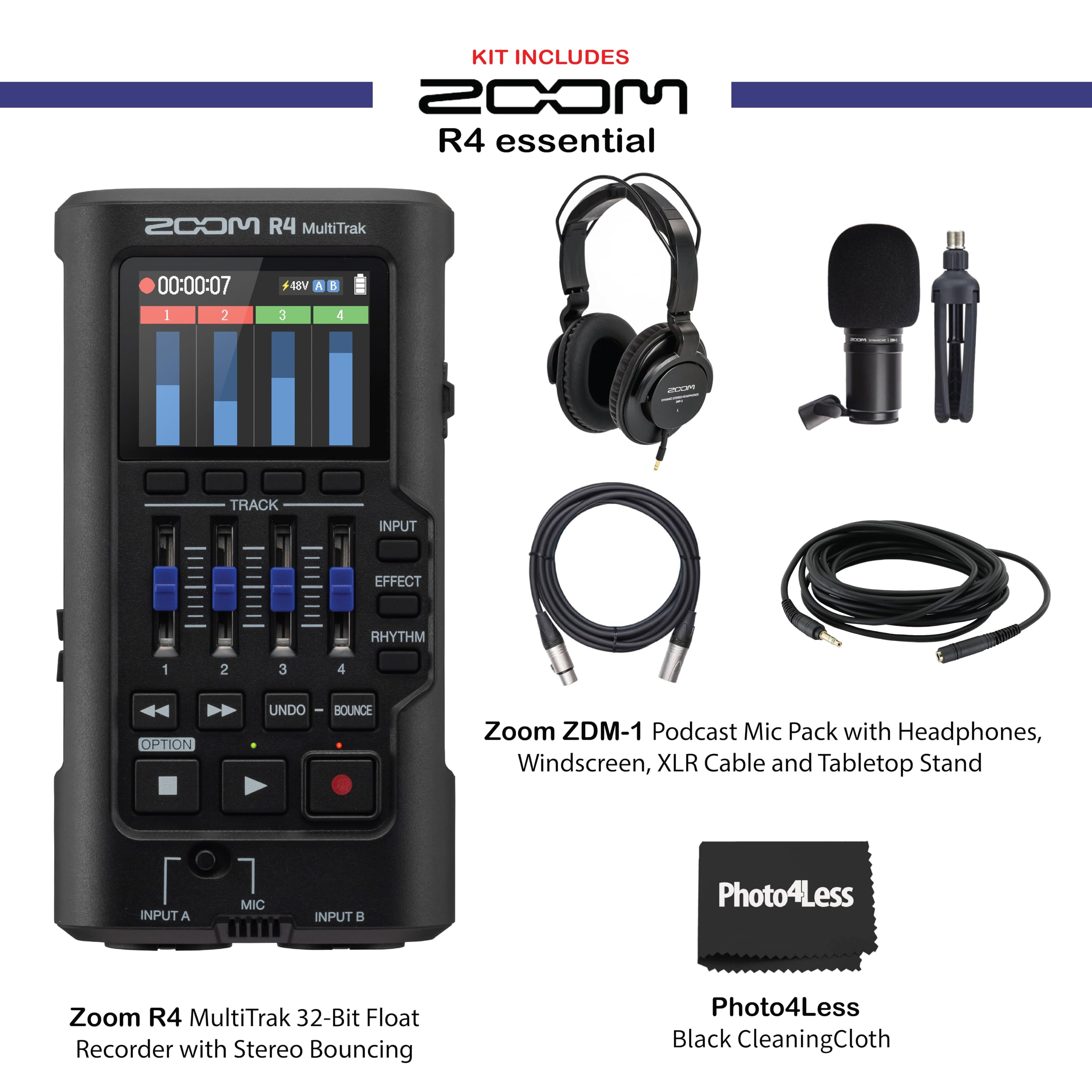 Amazon.com: Zoom R4 MultiTrak 32-Bit Float Recorder with Stereo