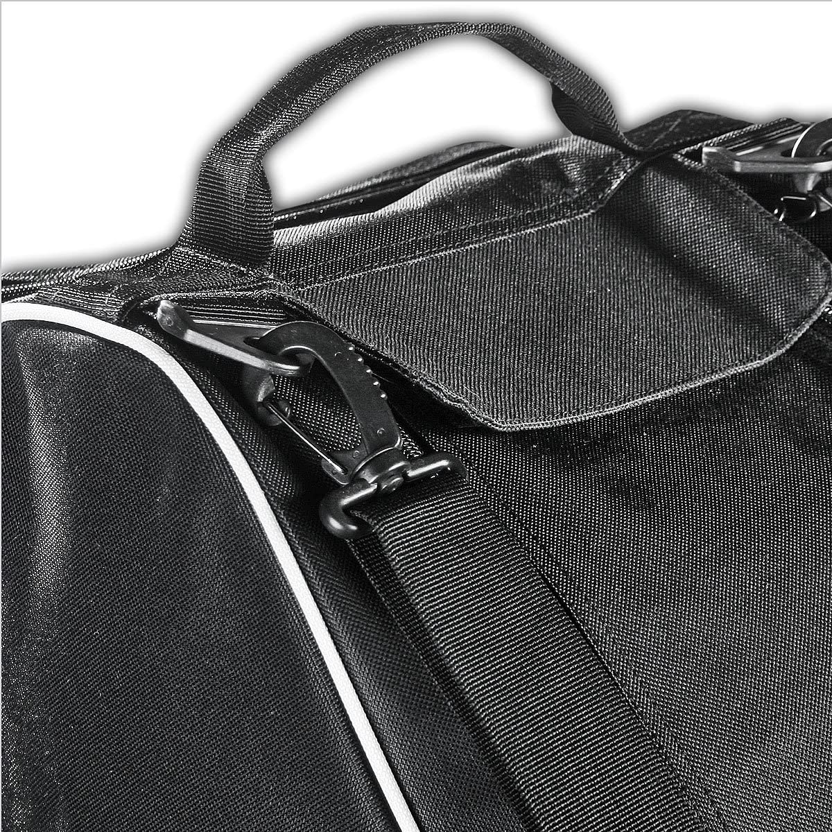 Black Crevice Set de Sacs de Ski I Set Combi I Robustes 600D/PVC I avec bandoulière I Sac de Ski : 180x20x20cm I Sac de Chaussures de Ski : 43x27x42cm