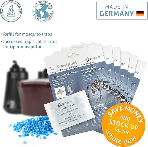 Miniatura 2 de BIOGENTS BG-Sweetscent - Atrayente de mosquitos  Protección durante todo el año (paquete de 6) para atraer mosquitos de tigre asiático y dengue