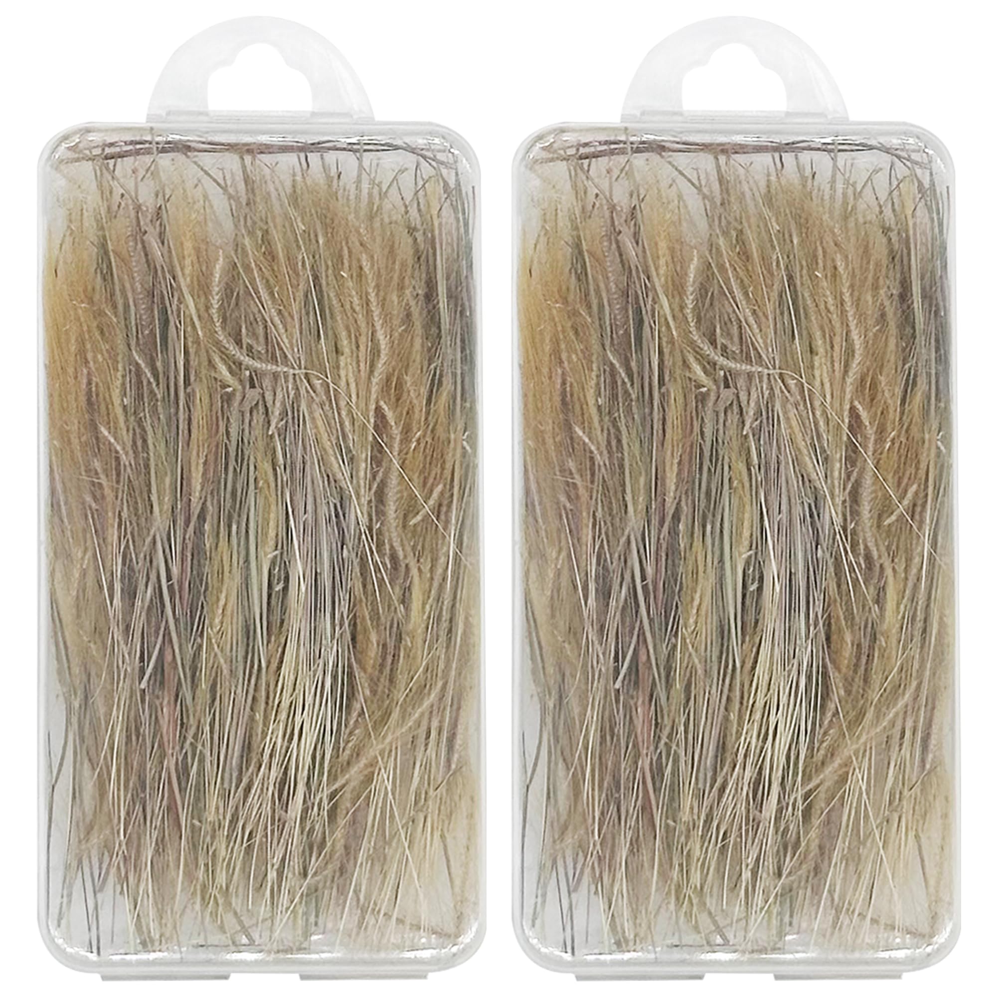 Attuslla 2 Pack Miniature Static Grass Model Wheat Model Grass Tufts Static Artificial Grass for Train Landscape Railroad Scenery
