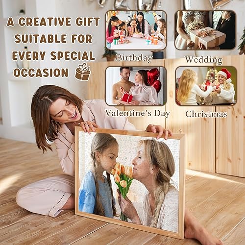 Miniatura 6 de Rompecabezas personalizado de la foto 3005001000 piezas, rompecabezas personalizado para adultos y niños, familia, boda, graduación, regalo