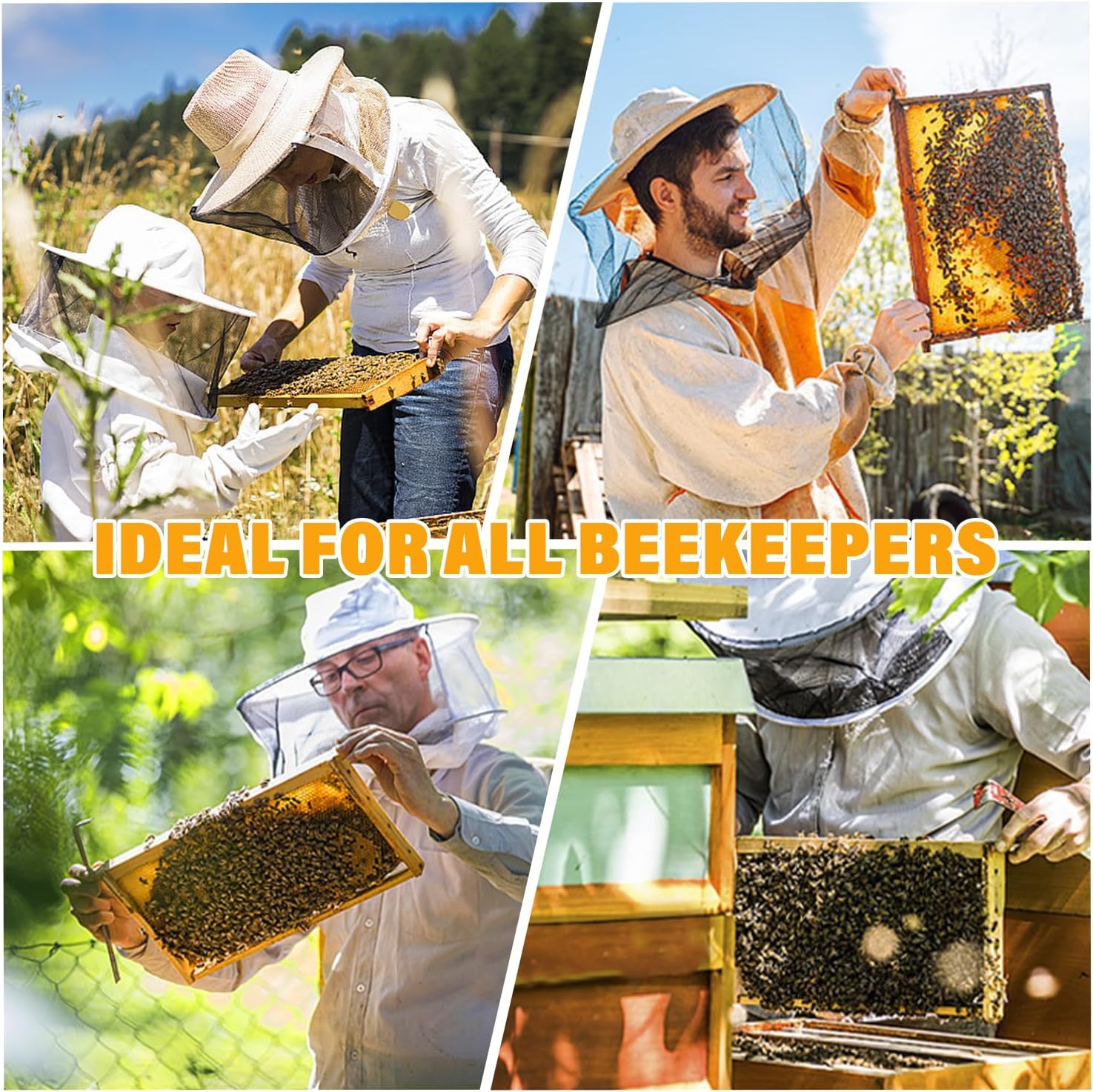 POLLIBEE Medium or Super Bee Hive Frames and Wax Foundations,10 Pack Honey Bee Frames with Beeswax Coated Food Grade Foundation Sheets, Beekeeping Supplies,6-1/4-Inch (Yellow) - Image 6