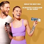 CLIF BUILDERS Barres de protéines à faible teneur en sucre 12 boîte de 56g barres, 16g Protéines, 5g Sucre, pas d'édulcorants artificiels, amandes salées caramel, snack riche en protéines, préparé au Canada