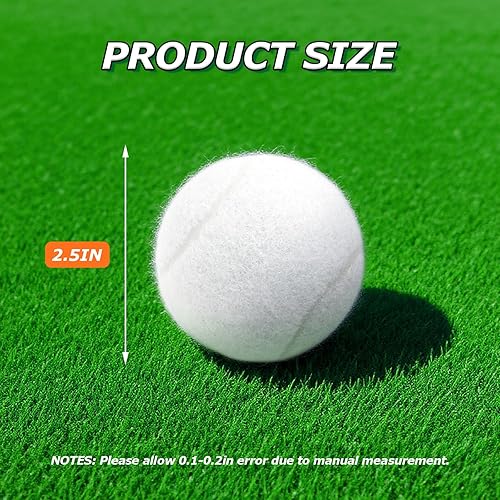 Miniatura 2 de Pelotas de tenis, paquete de 6 pelotas de tenis de práctica de alta elasticidad con bolsa de malla, ideal para principiantes, pelotas de ejercicio