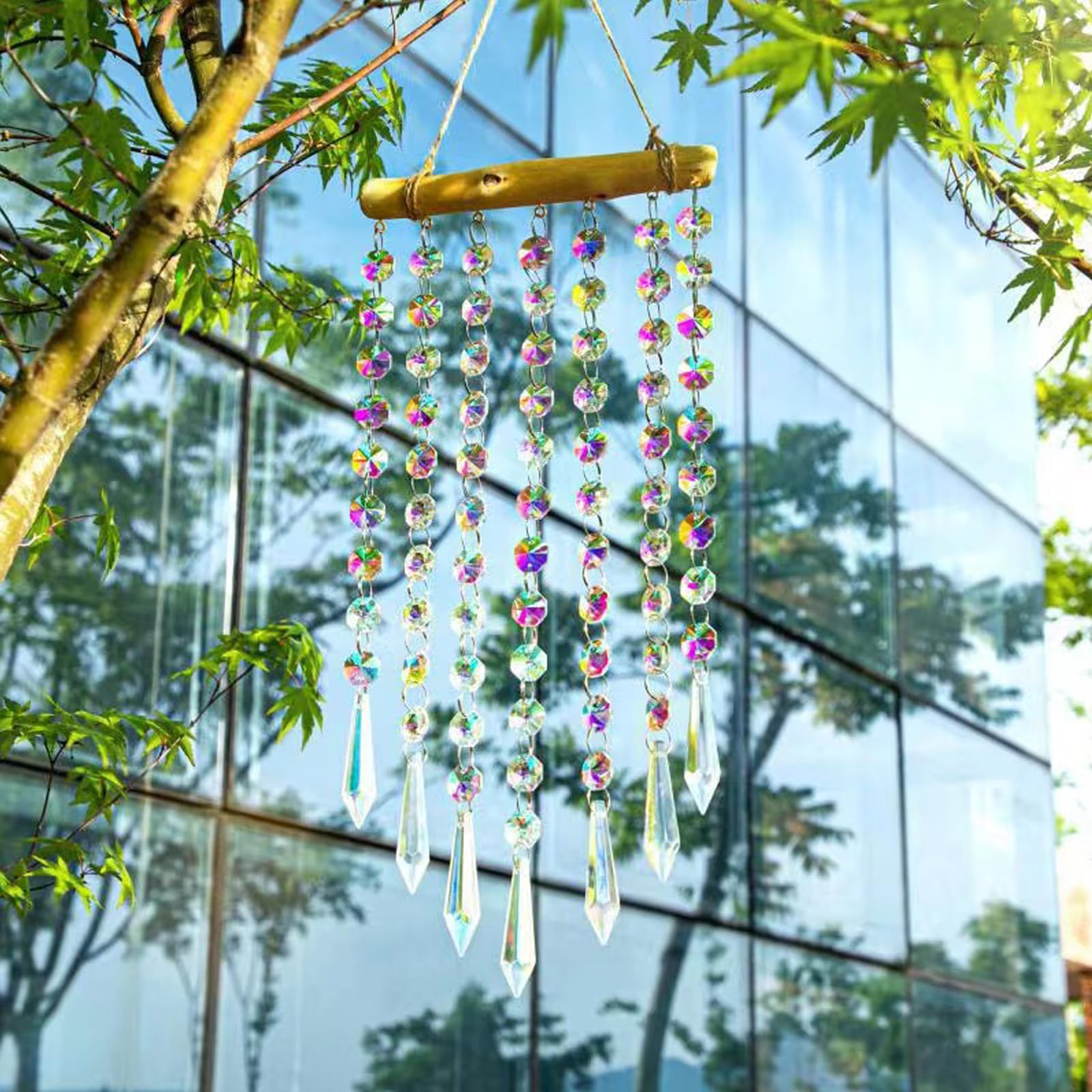 Rainbow Maker Sun Catcher Attrape-soleil En Cristal Cu0153ur Et Arbre De Vie - Décoration Arc -en-ciel Pour Fenêtre Attrape De Soleil Boule A Remplir