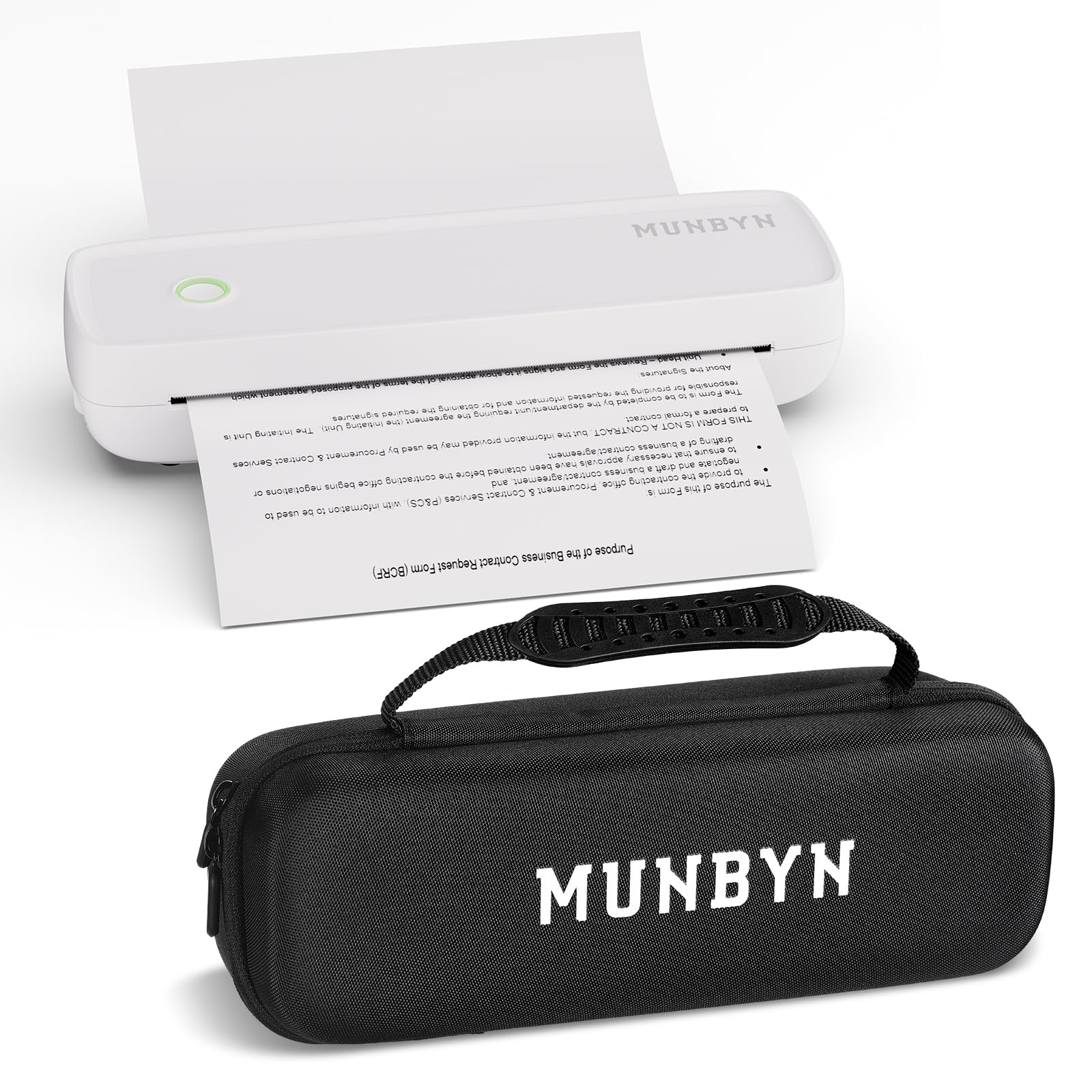 パソコン MUNBYN Portable Thermal Printer MUNBYN POS Receipt Printer, 58mm Receipt Printer, 2.28inch