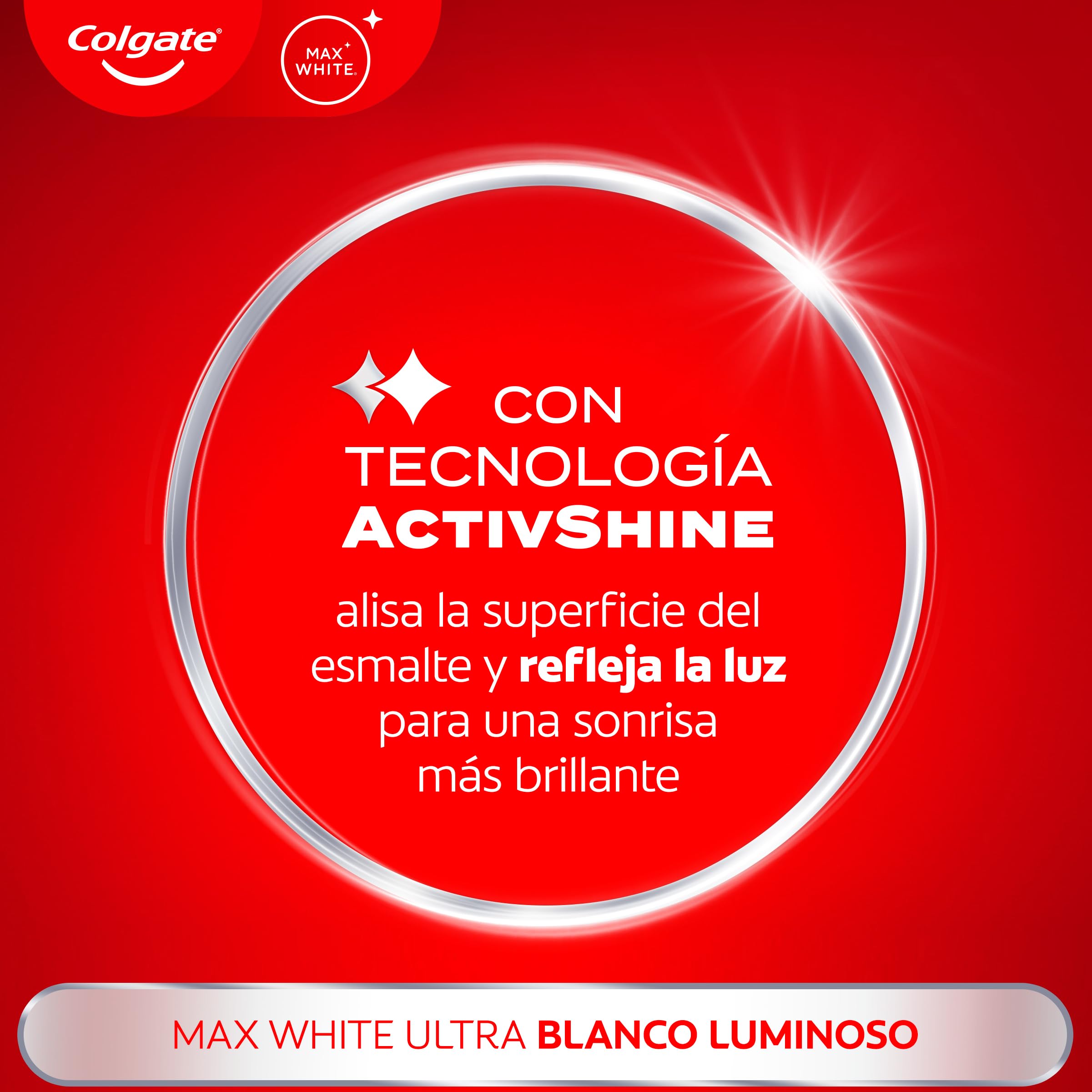COLGATE Max White Ultra Active Foam Pasta de Dientes Blanqueadora con Flúor, 50ml, Dentífrico Blanqueador Seguro con el Esmalte, Elimina Manchas Profundas* — view 9