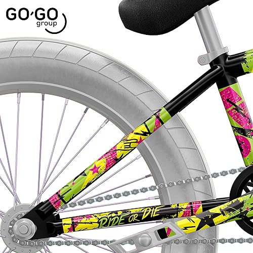 Miniatura 5 de GO-GO.Group - Adhesivos de vinilo para bicicleta BMX, calcomanía de protección para marco (paseo o muere)