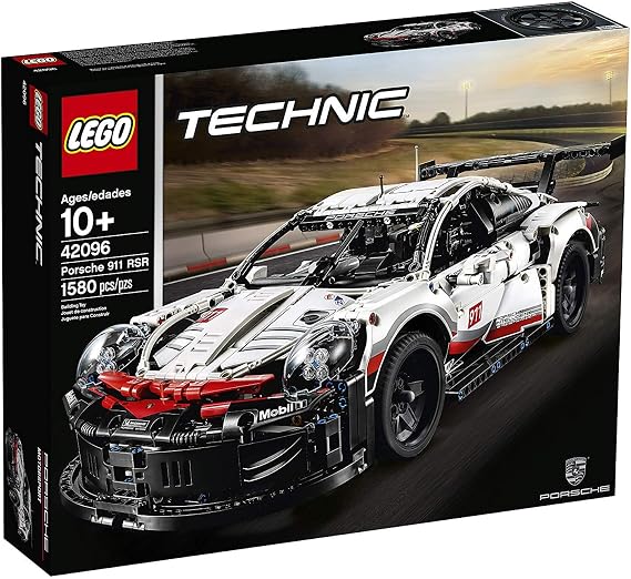 LEGO Technic Porsche 911 RSR Race Car Model Building Kit 42096, Advanced Replica, Exclusive Collectible Set, Gift for Kids, Boys & Girls