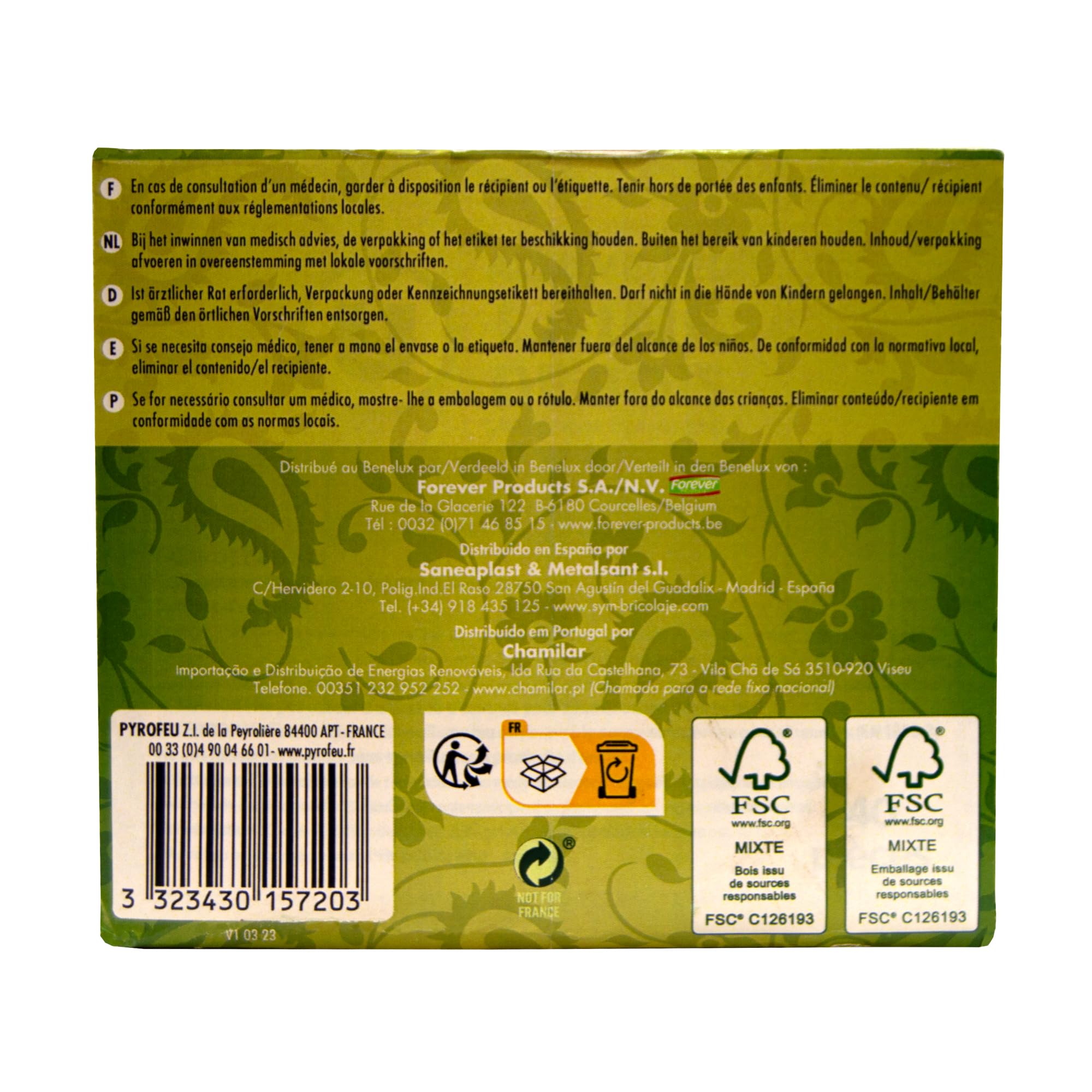 MAXIPACK CHEMINETT 15720-12 Cubes d'allumage écologiques - Boîte de 120 Cubes naturels pour Allumer Le feu de cheminées, poêles et/ou cheminées (Lot de 2)