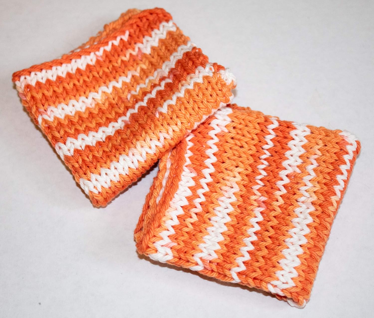 Handmade Cotton Dish Cloth, Soft and Durable Set of 2