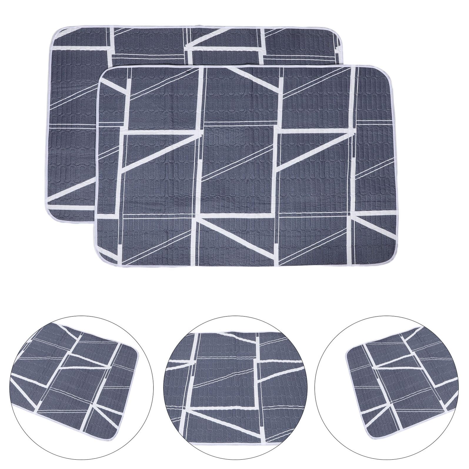 Tappetini Igienici Lavabili in Cotone Ecologico 2 Unitá Assorbenti e Traspiranti per Pulizia Facile e Stagione Calda