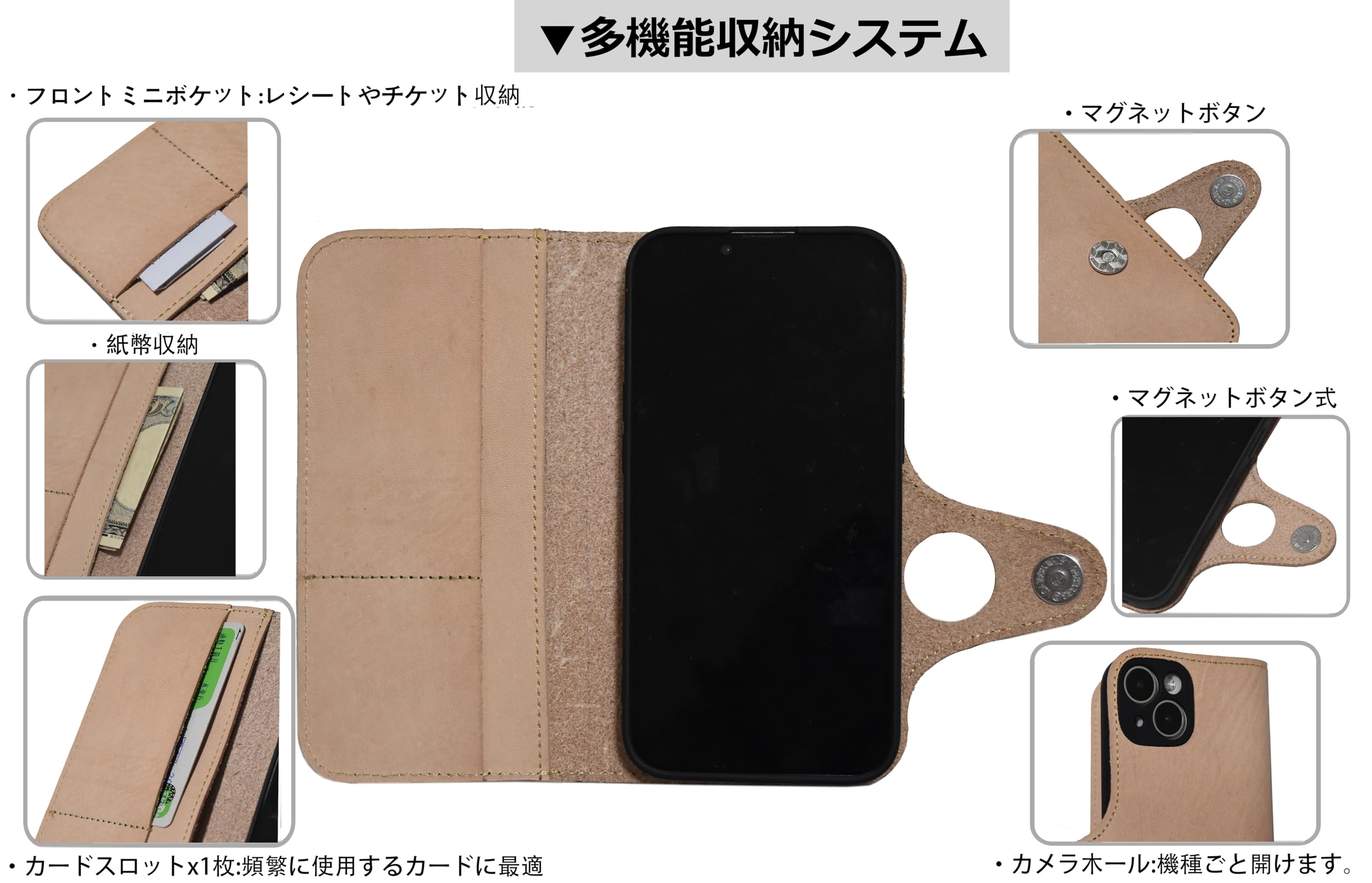 ヨーグルトケース iPhone 13 Mini用 本革 ウォレットカバー Amazon.co.jp: iPhone 13 mini 用 ケース 一面本革 スマホケース 手帳