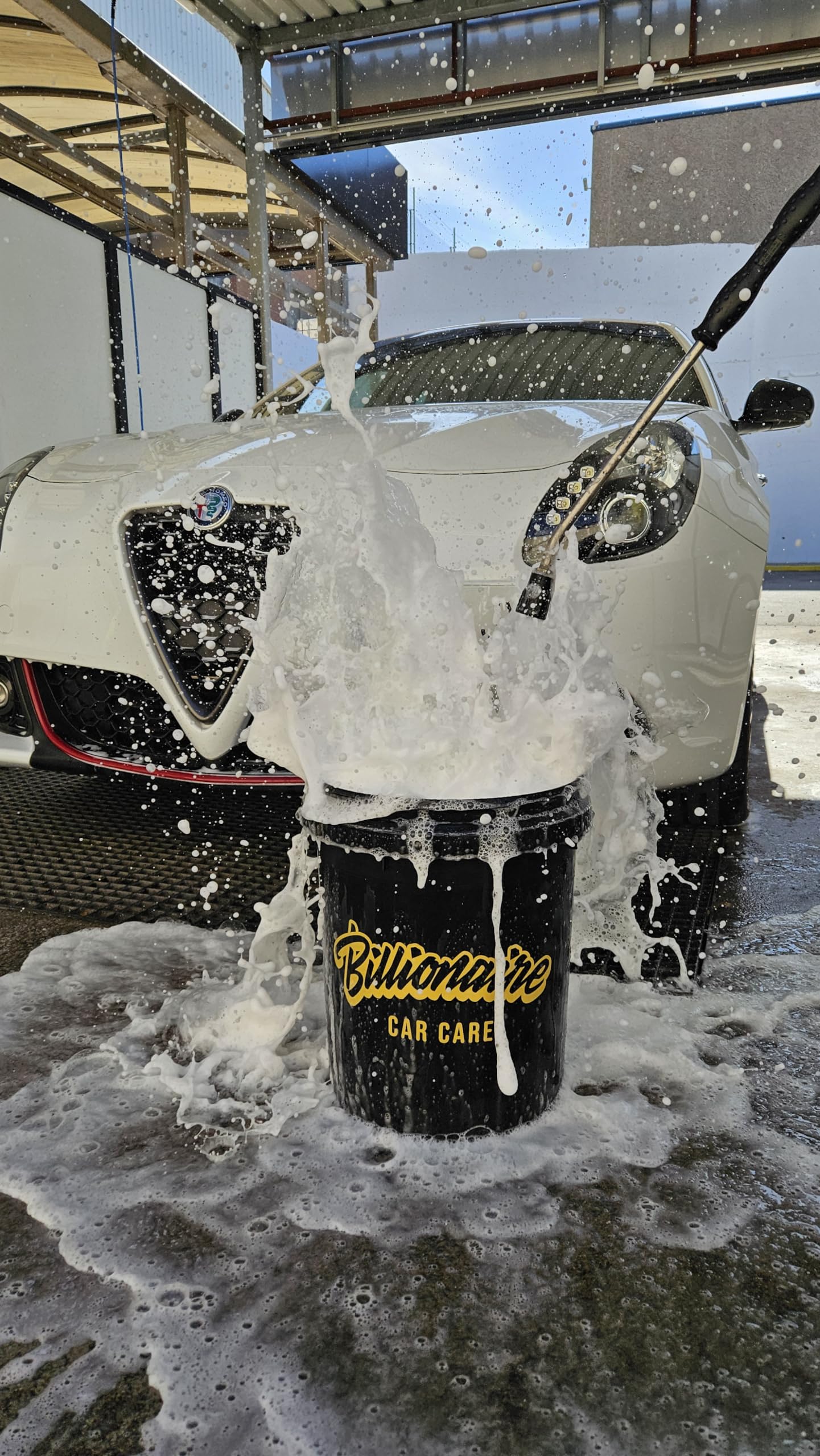 SUMEX Reinigungsset für die Autowäsche, Set Billionaire, Eimer und Gitter, ideal für die Reinigung von Hand des Fahrzeugs, unverzichtbar für Auto-Detailing