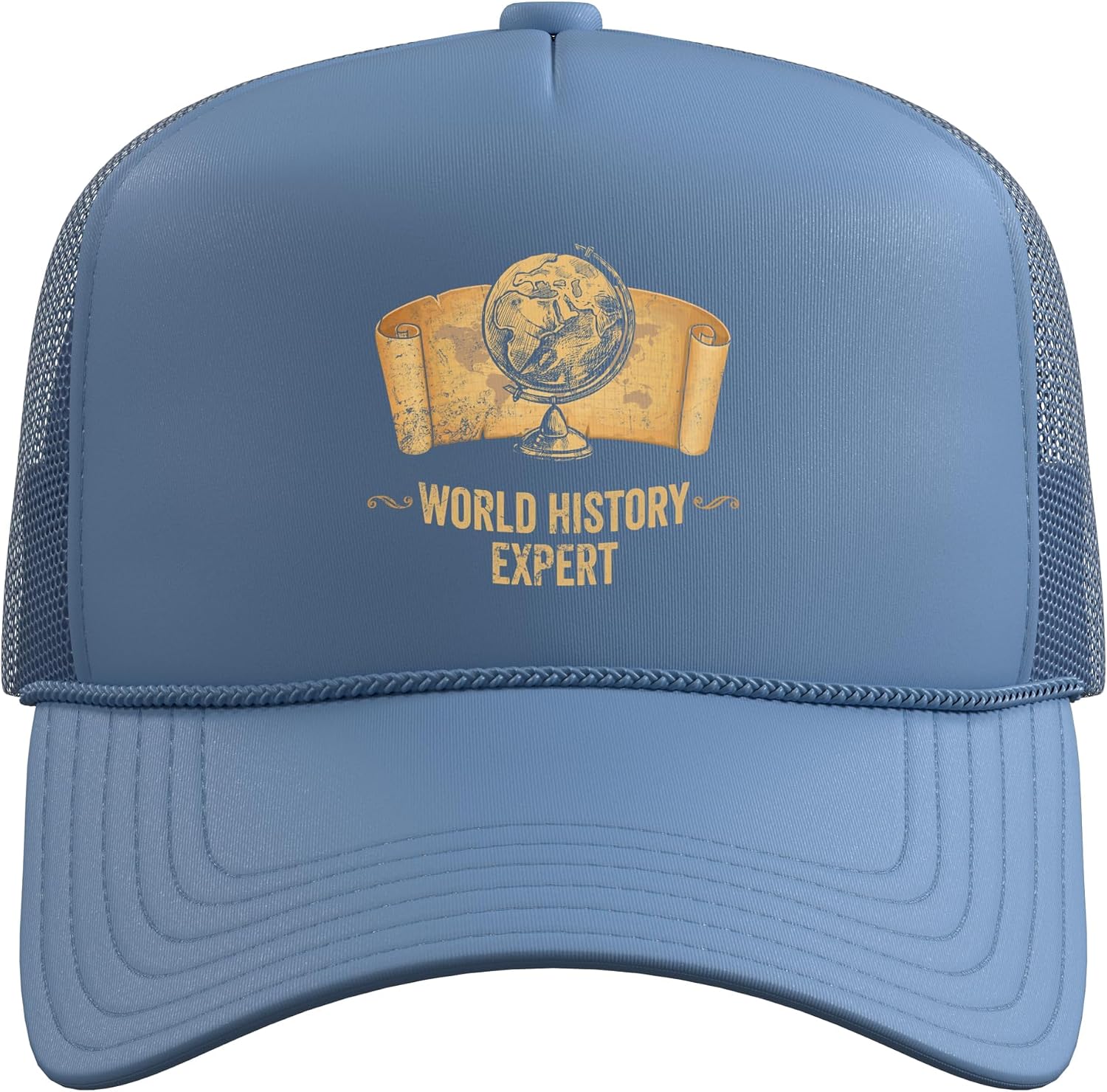 Vintage AP History Teacher Student World History Expert Trucker Hat with Adjustable Mesh Back image 2