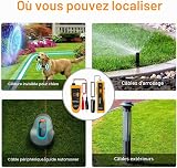 KOLSOL F02 Localizzatore di cavi sotterranei con auricolari, tracciatore di fili, tester recinzioni per cani, e controllo per l'irrigazione - 7