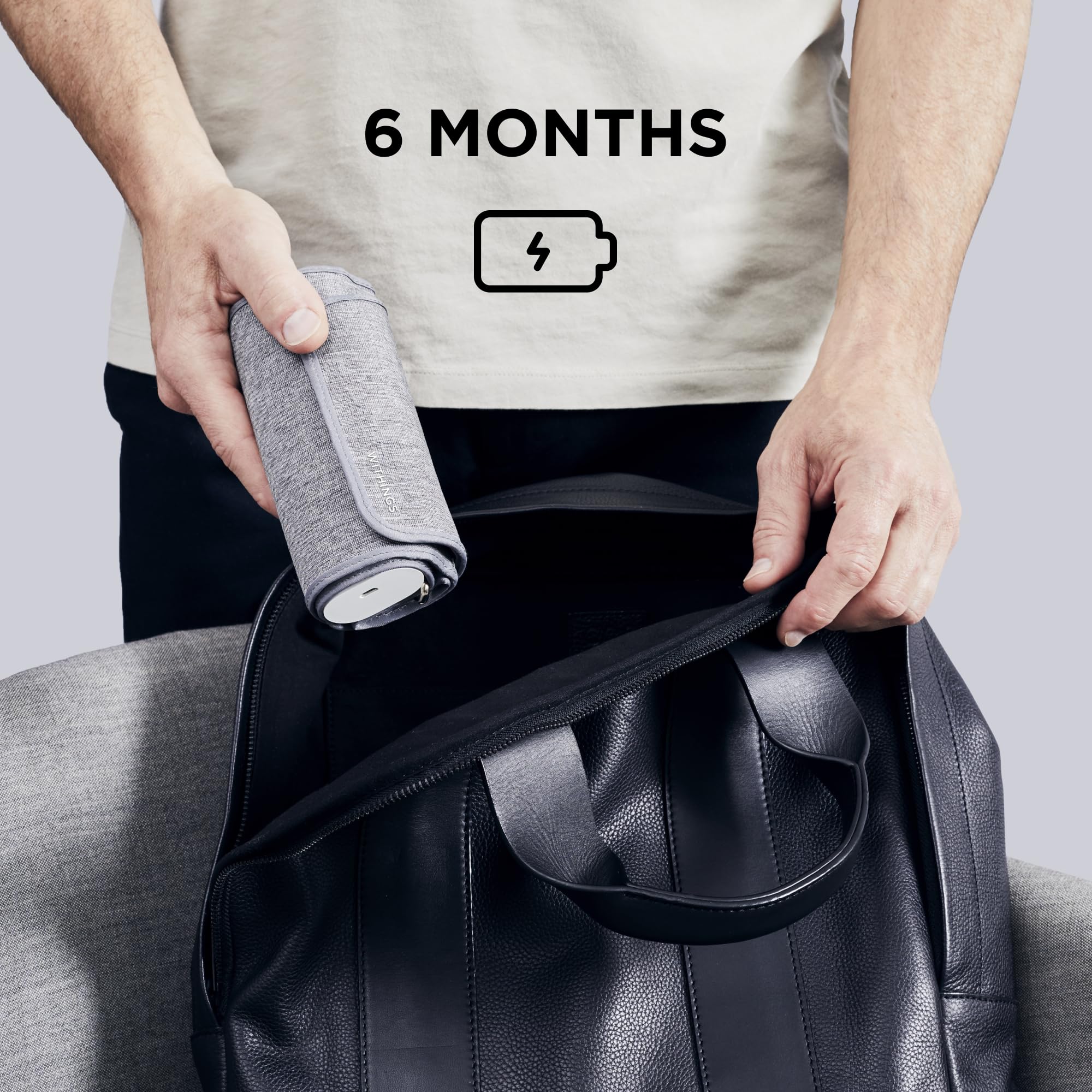 Withings BPM Connect - Tensiomètre Électronique à Bras, Tensiometre Bras, Appareil Pour Mesurer La Tension, Brassard Tensiometre - Synchronisation Wi-Fi et Bluetooth