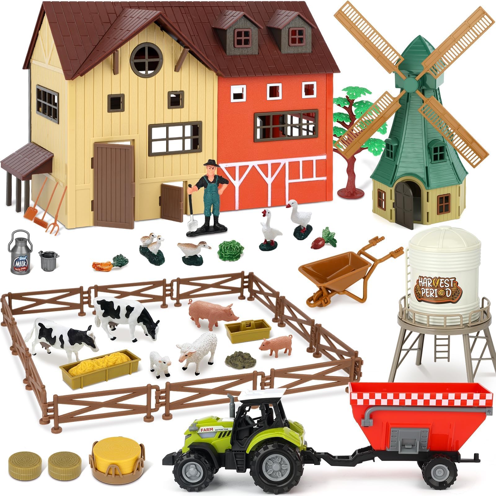 Fattoria Animali Giocattolo Bambini Set per 3 4 5 6 7 Nnni Ragazzi Ragazze