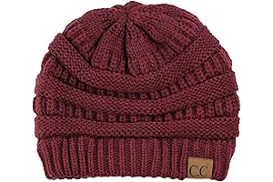 Trendy Warm Chunky Soft Stretch Cable Knit Woman Beanie Skully