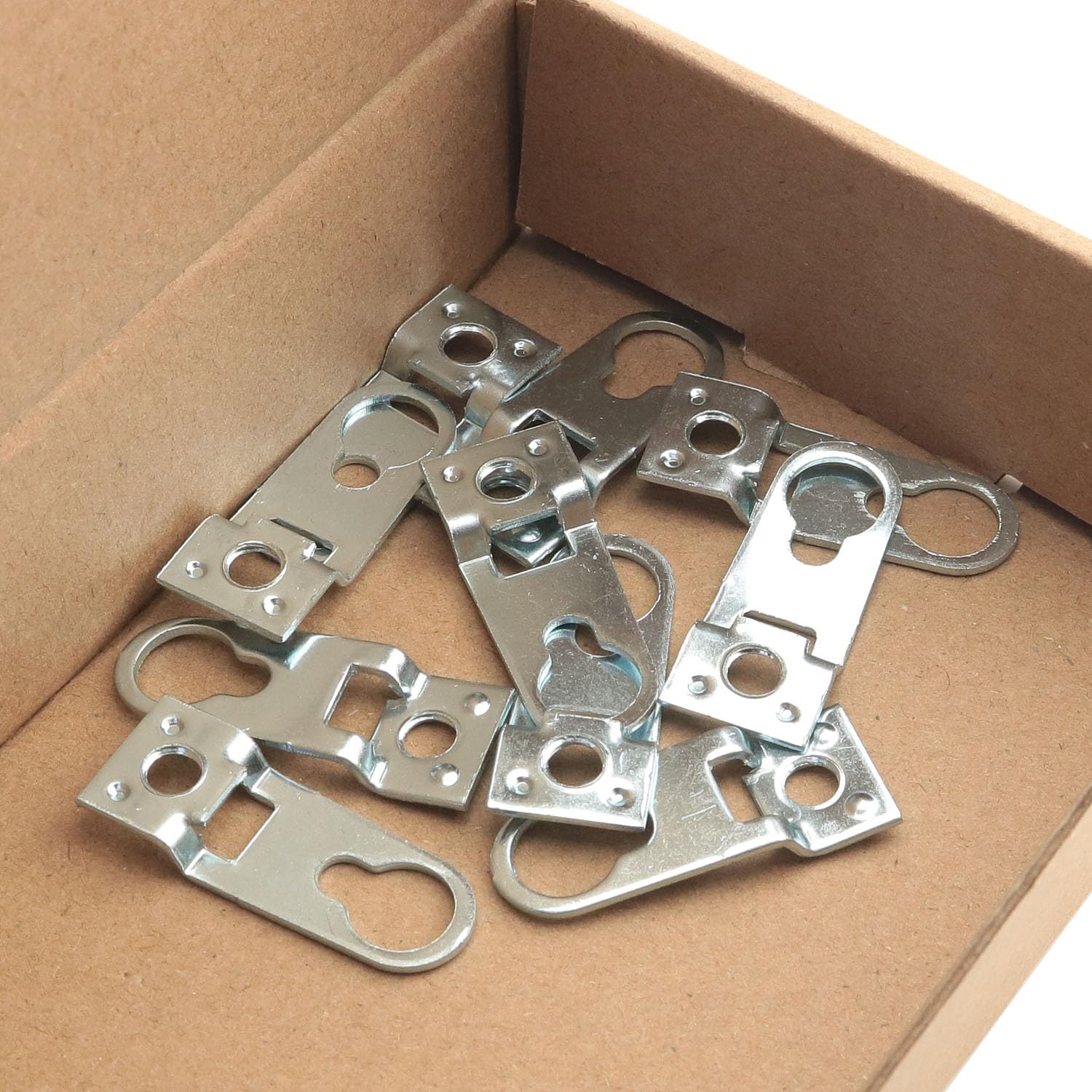 Youliang 10 Stück Bilderrahmen-Haken Aus Aluminium – 40 X 15 Mm, Silber