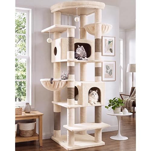 Globlazer 74in Heavy Duty Cat Tree Tower for Indoor Cats Large Adult, S74