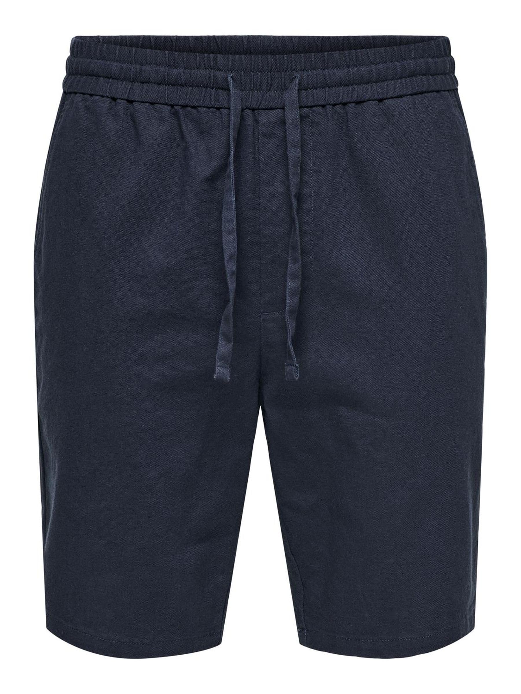 Only & Sons Male Shorts ONSLINUS Normal geschnitten Leinen Shorts