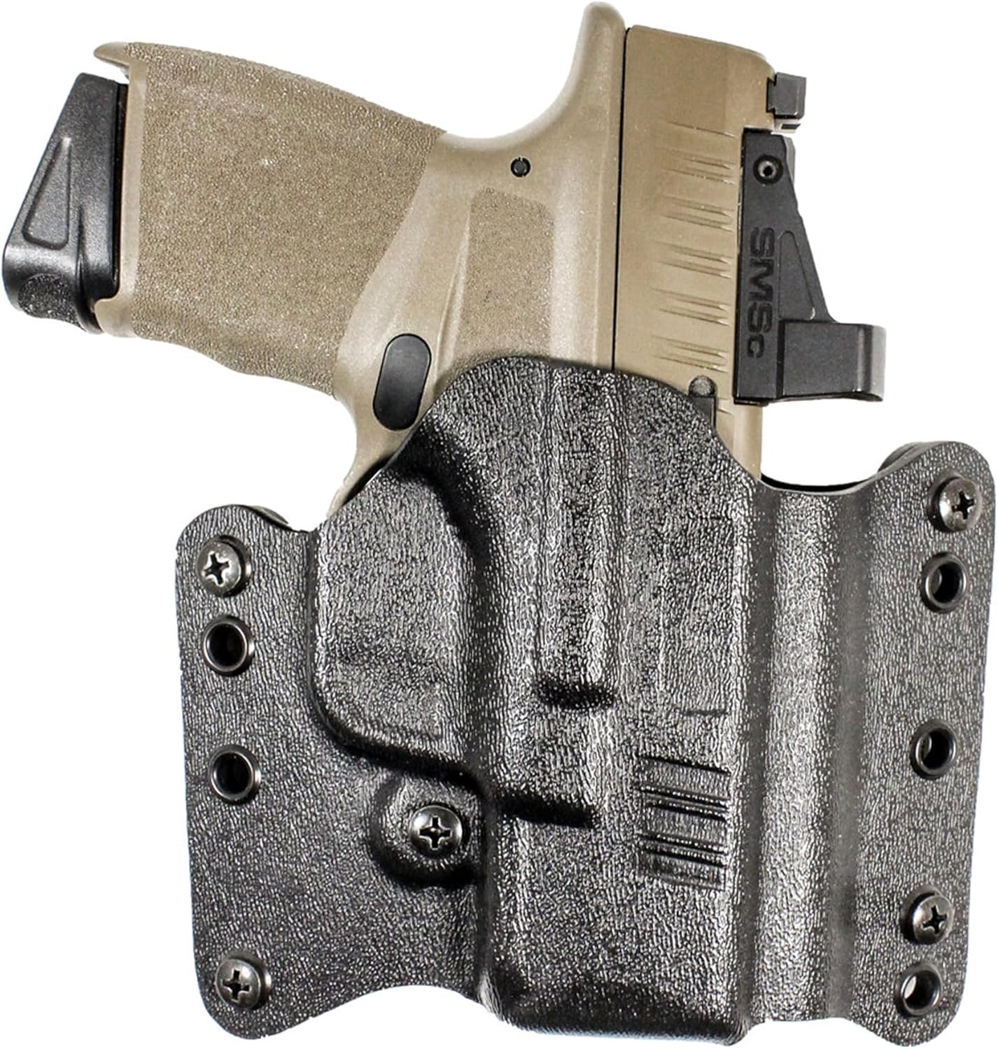 DeSantis Raptor 2.0 OWB Holster - Lightweight Compact Holster OWB, Compatible with Springfield Armory SA Hellcat and Hellcat OSP - Right Hand Draw, Black