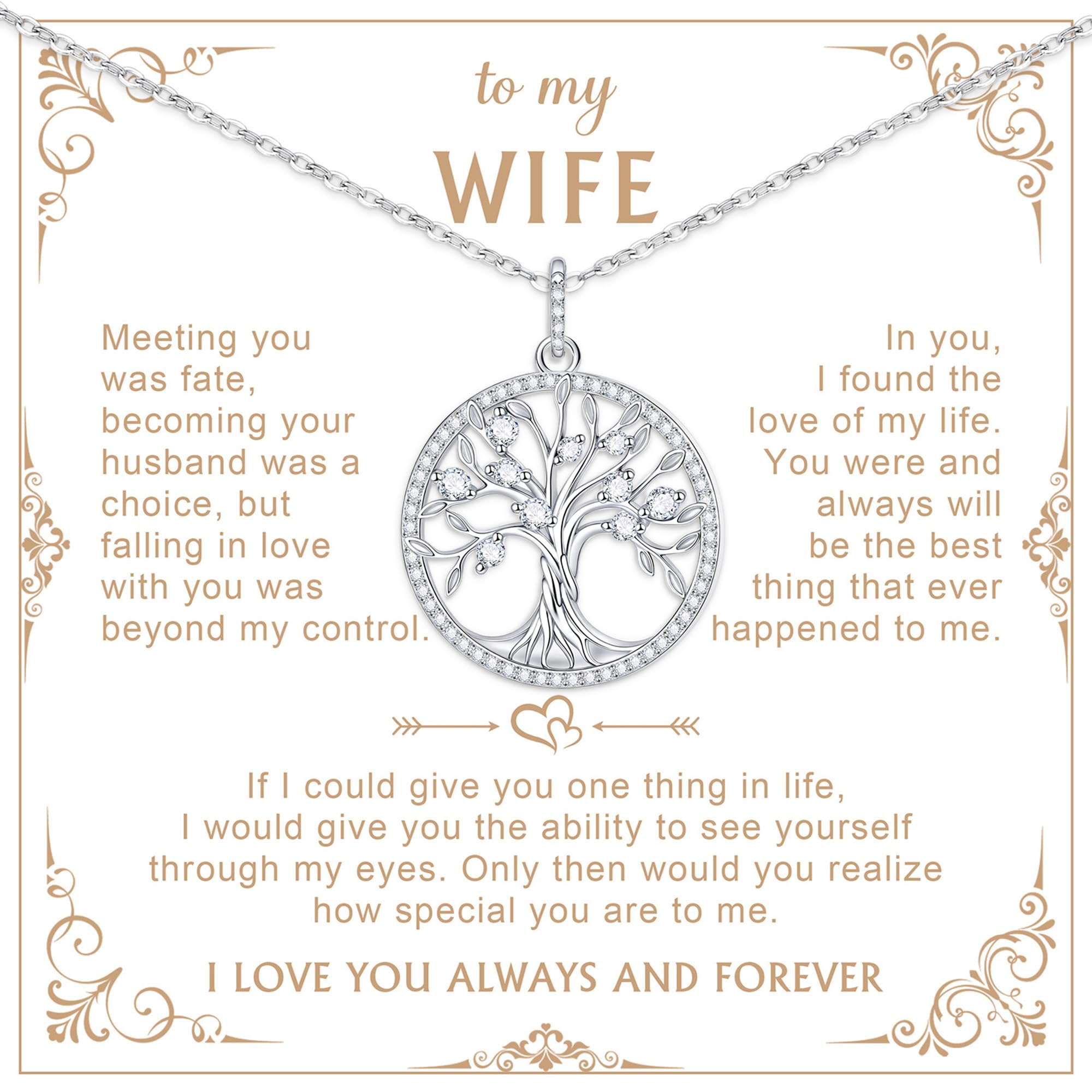 925 Sterling Silver Necklace Jewelry for Women- Exquisite Zircon Trendy Dainty Adjustable Chain Forever Love Pendant Necklace Heart Round Teardrop