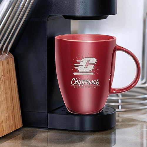 Vista 104 de Rico Industries NCAA - Taza de cerámica con grabado láser, 18 onzas, café y té