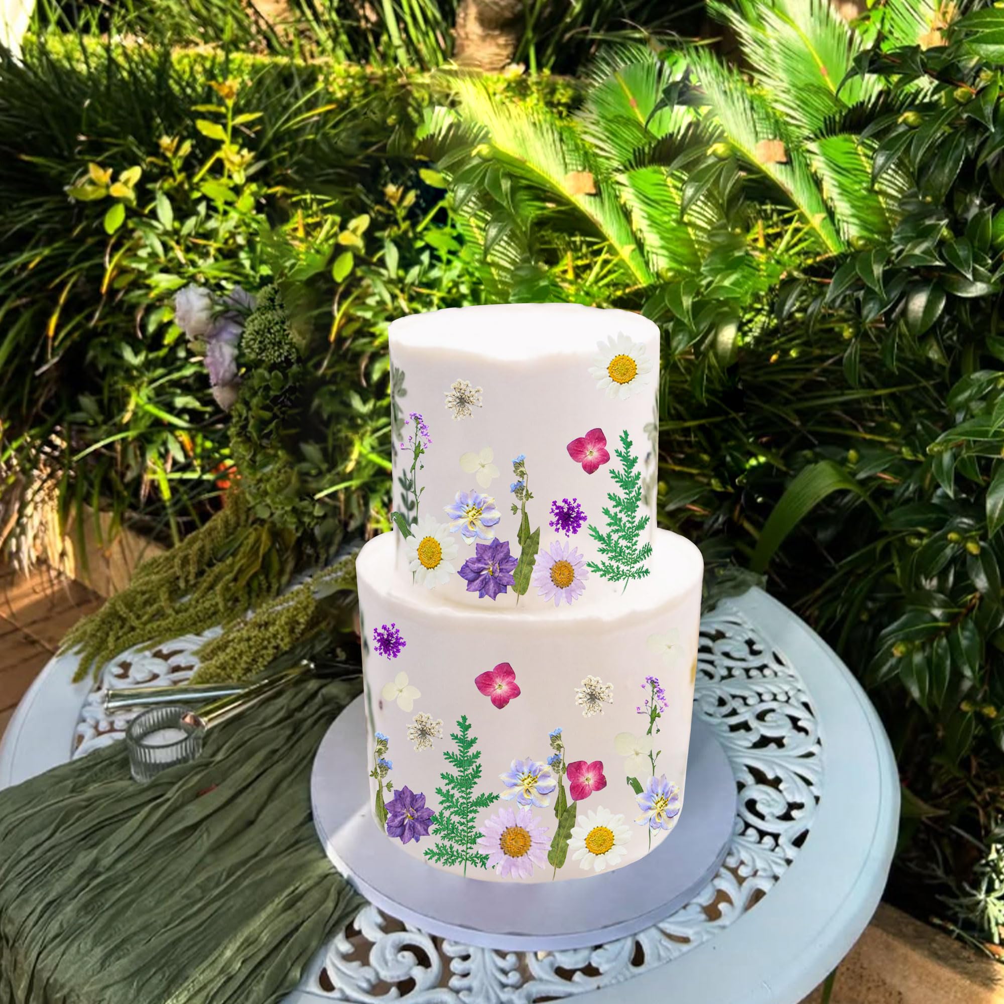 Wildflower Tortenaufleger - Baby In Bloom Dekoration Für Babyshower & Feiern